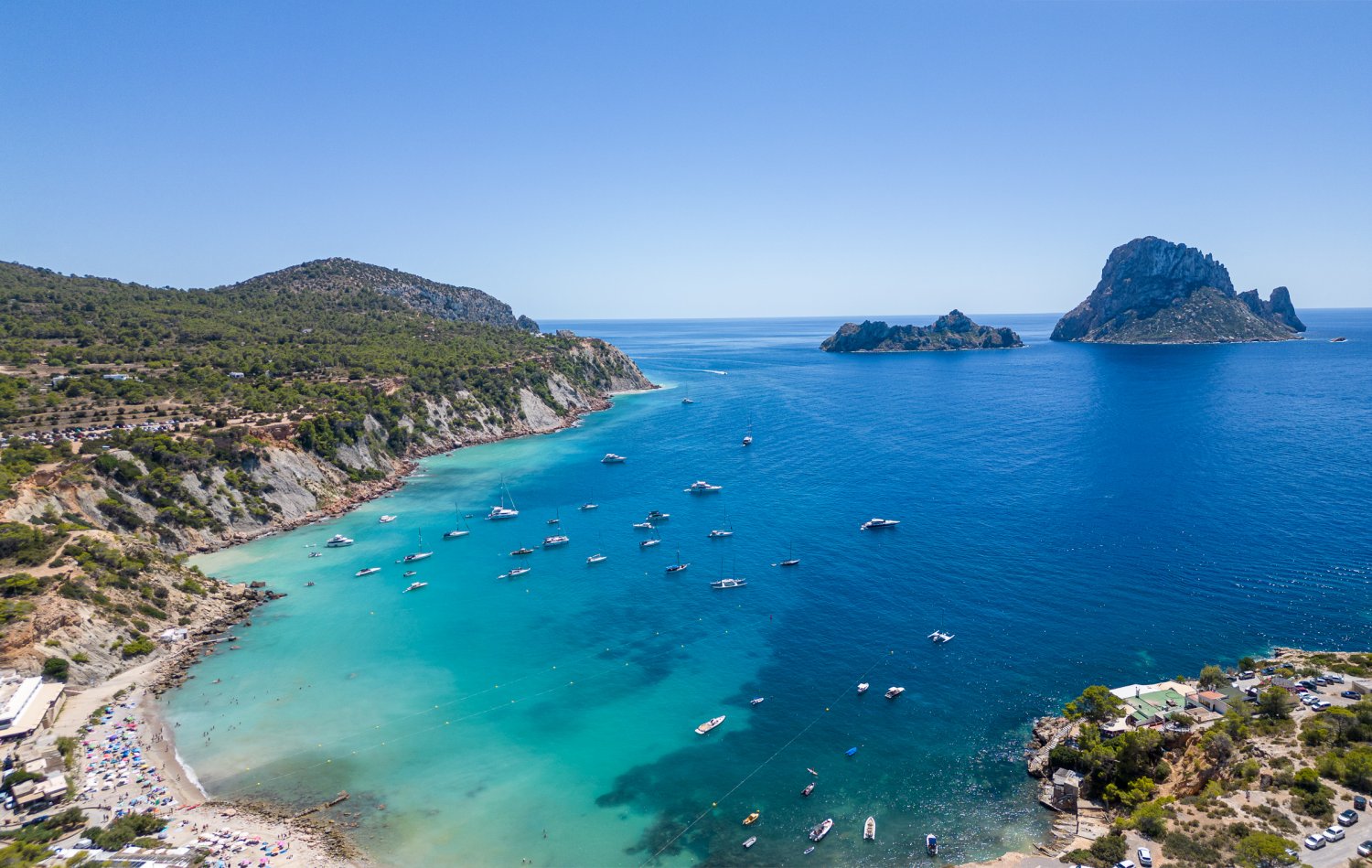 Cala d'Hort beach in Ibiza