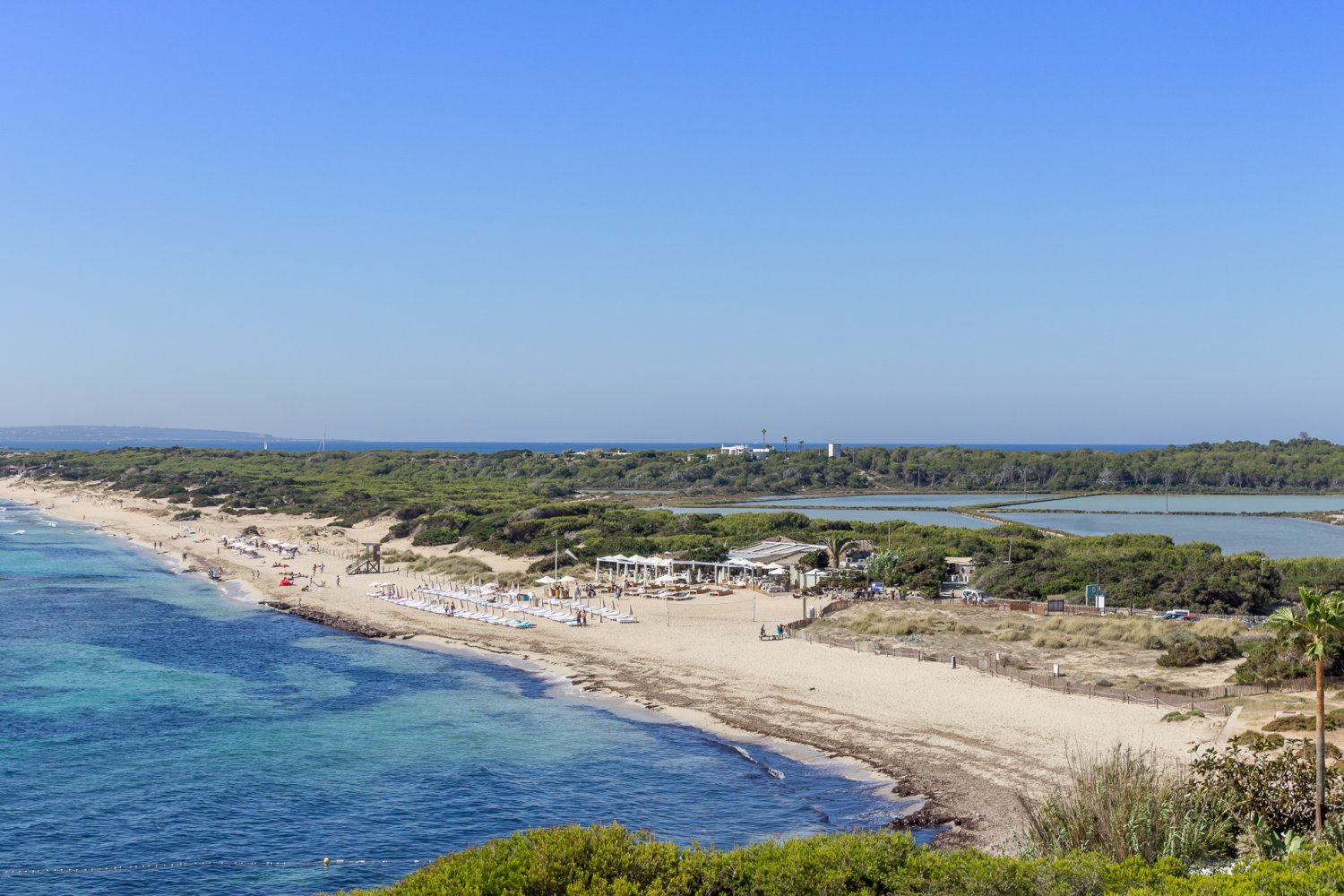 Es Cavallet beach in Ibiza
