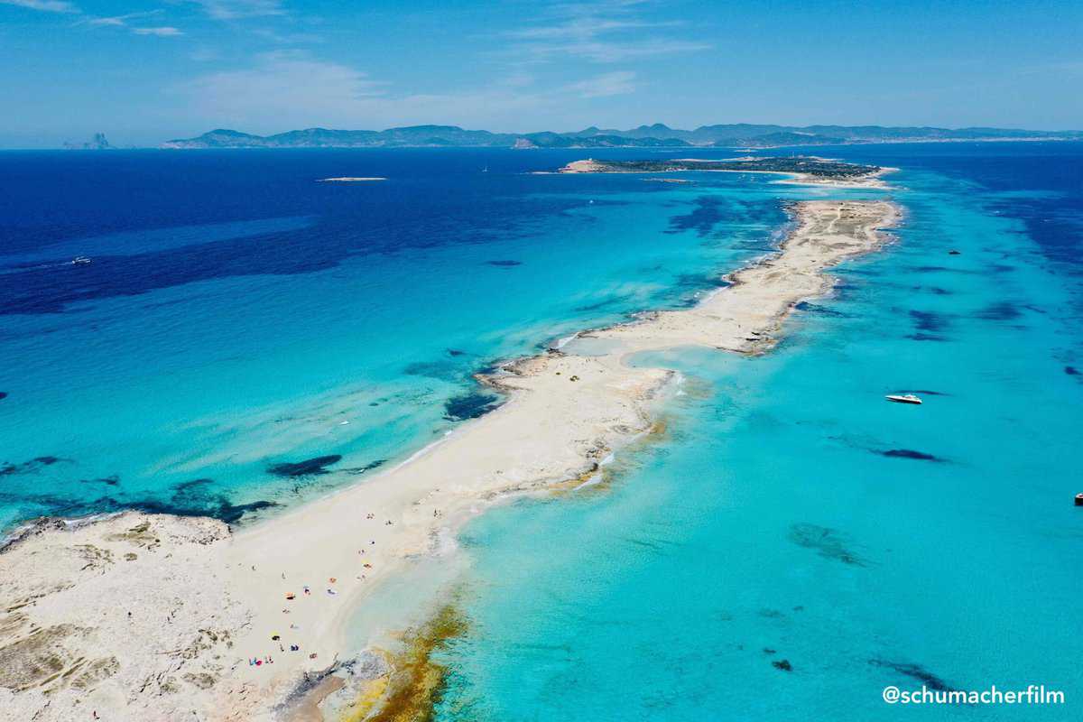 Ses Illetes (Formentera) beach in Ibiza