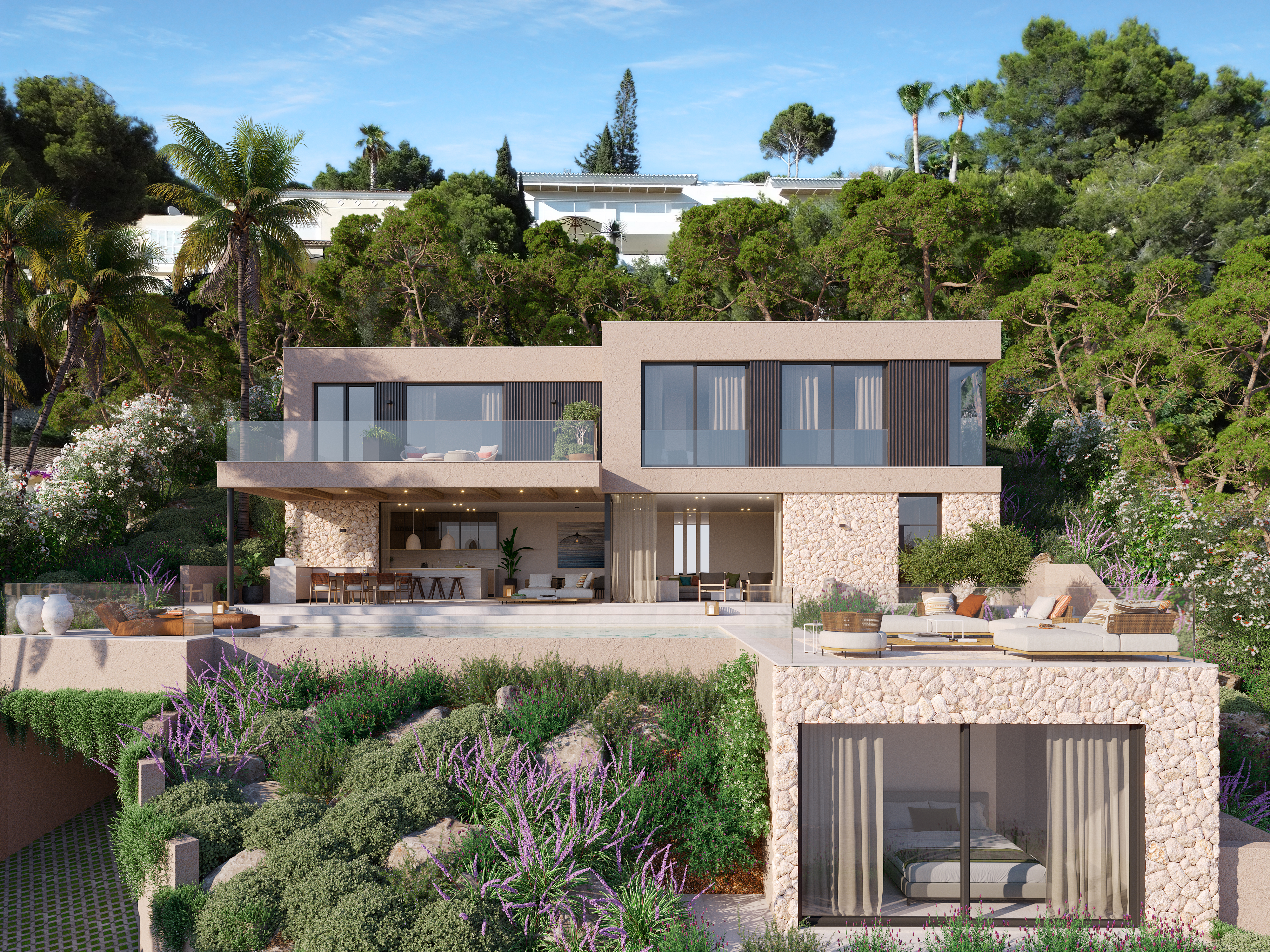 Panoramic Sea View Villa in Costa d'en Blanes - Photo 5