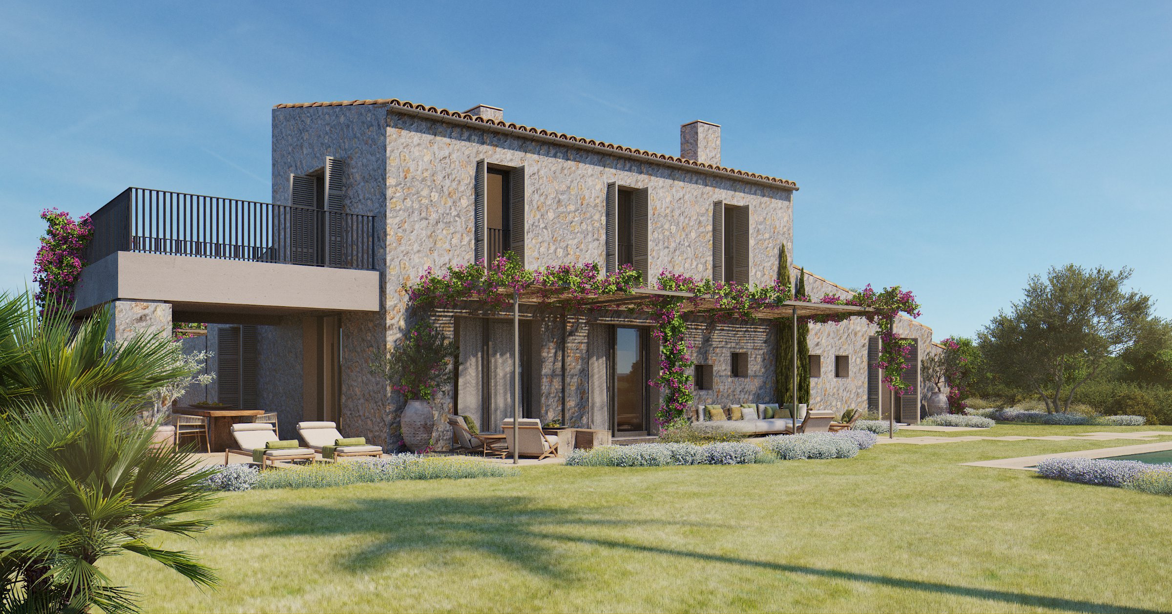 Prime Development Plot with Contemporary Villa Project near Sant Llorenç - luxury property in Sant Llorenc des Cardassar, Mallorca