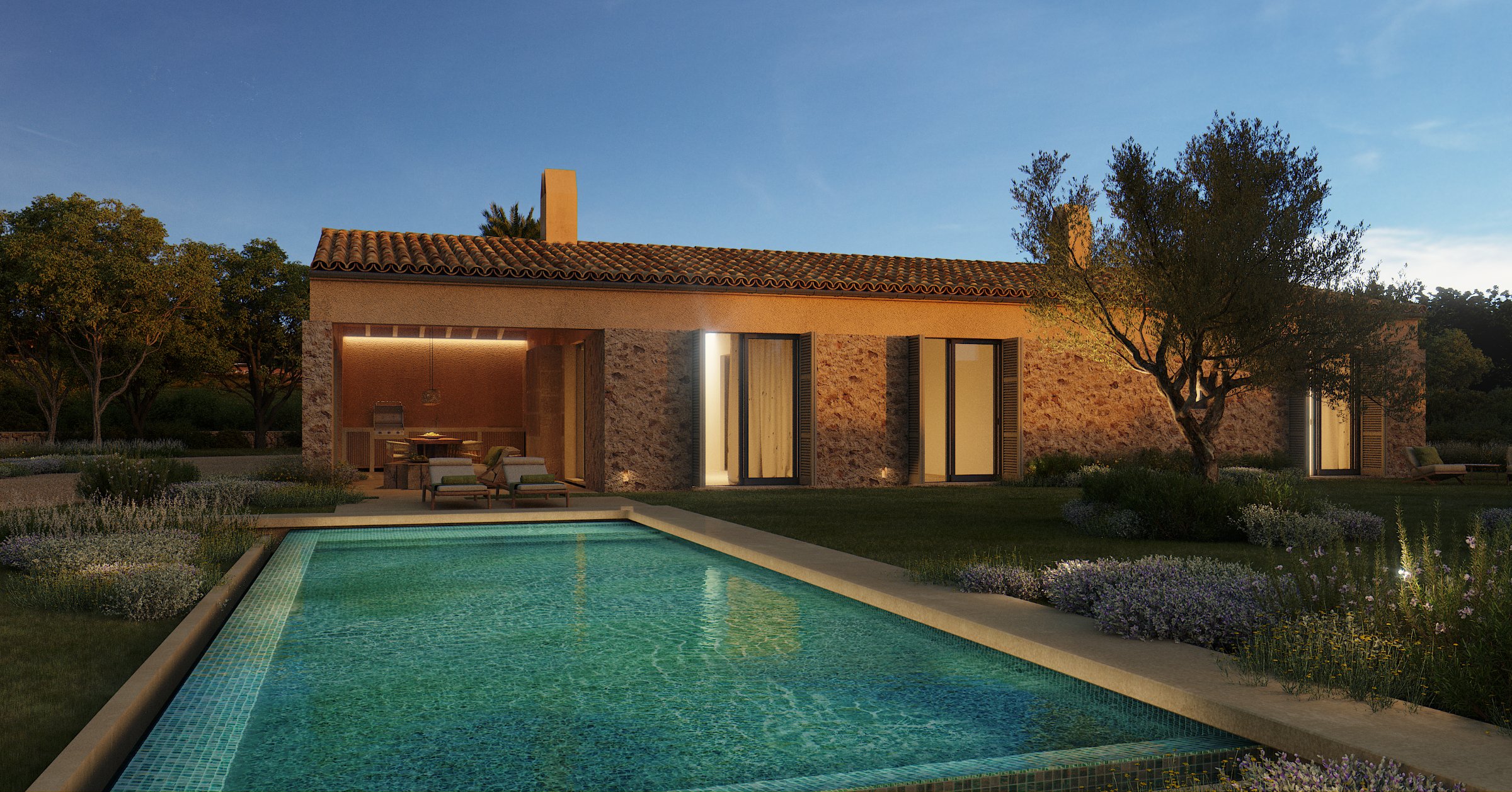 Timeless Villa Architecture in a Mediterranean Setting