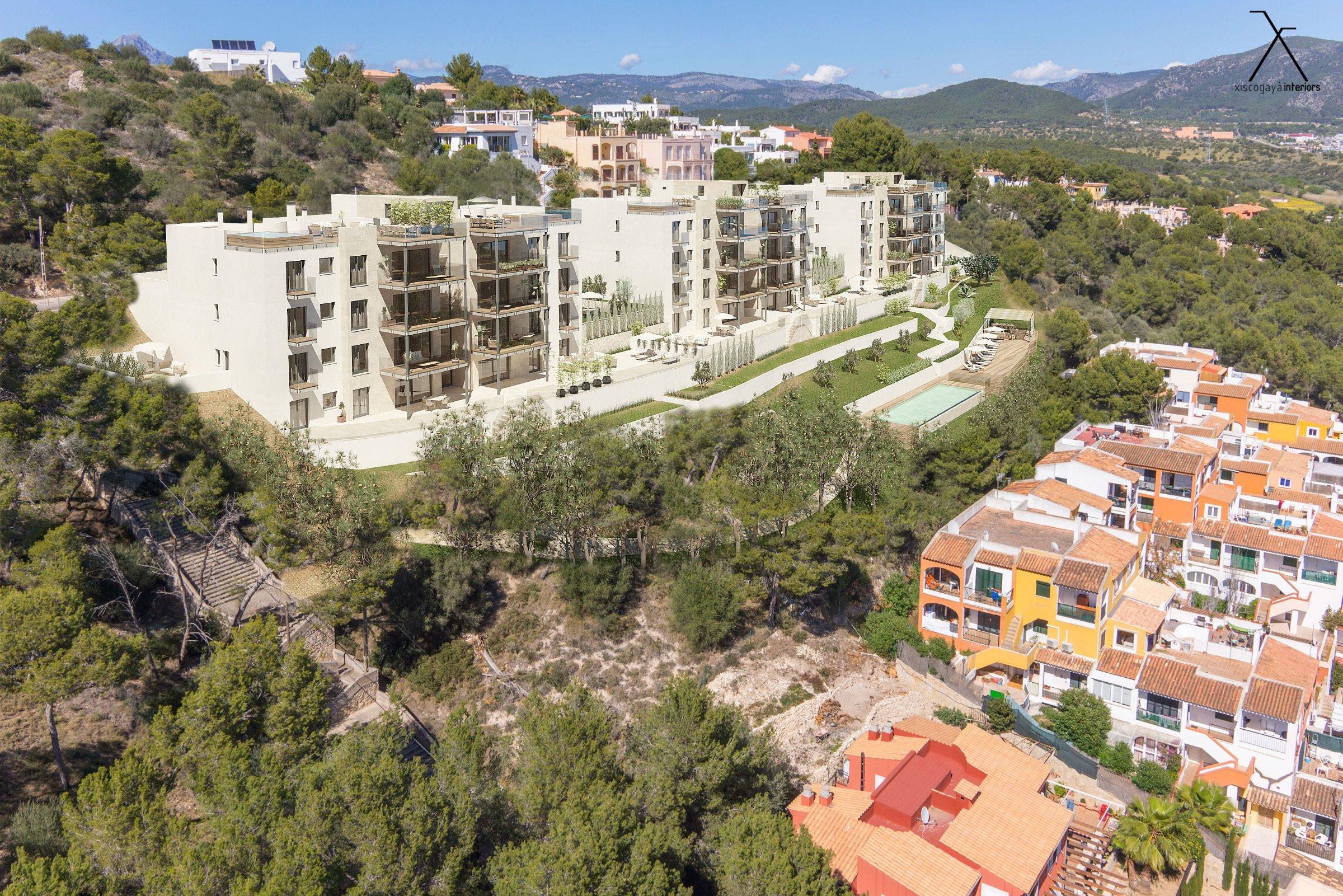 Penthouse with sea view and private pool in Santa Ponsa