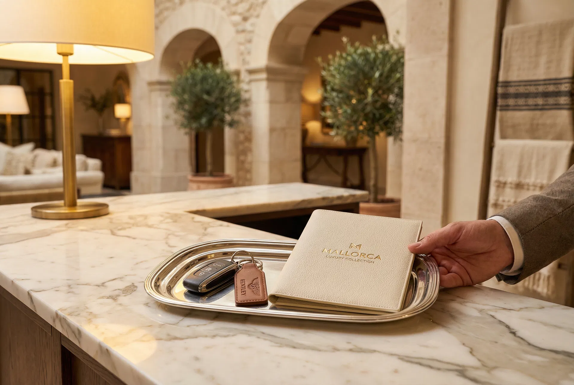 A woman enjoying the luxury lifestyle in Mallorca.