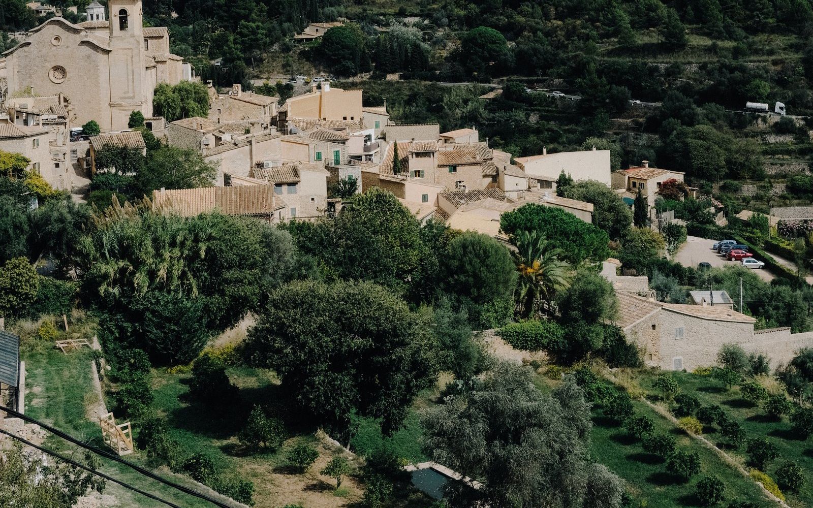 Villaggio di montagna nella Serra de Tramuntana, Mallorca