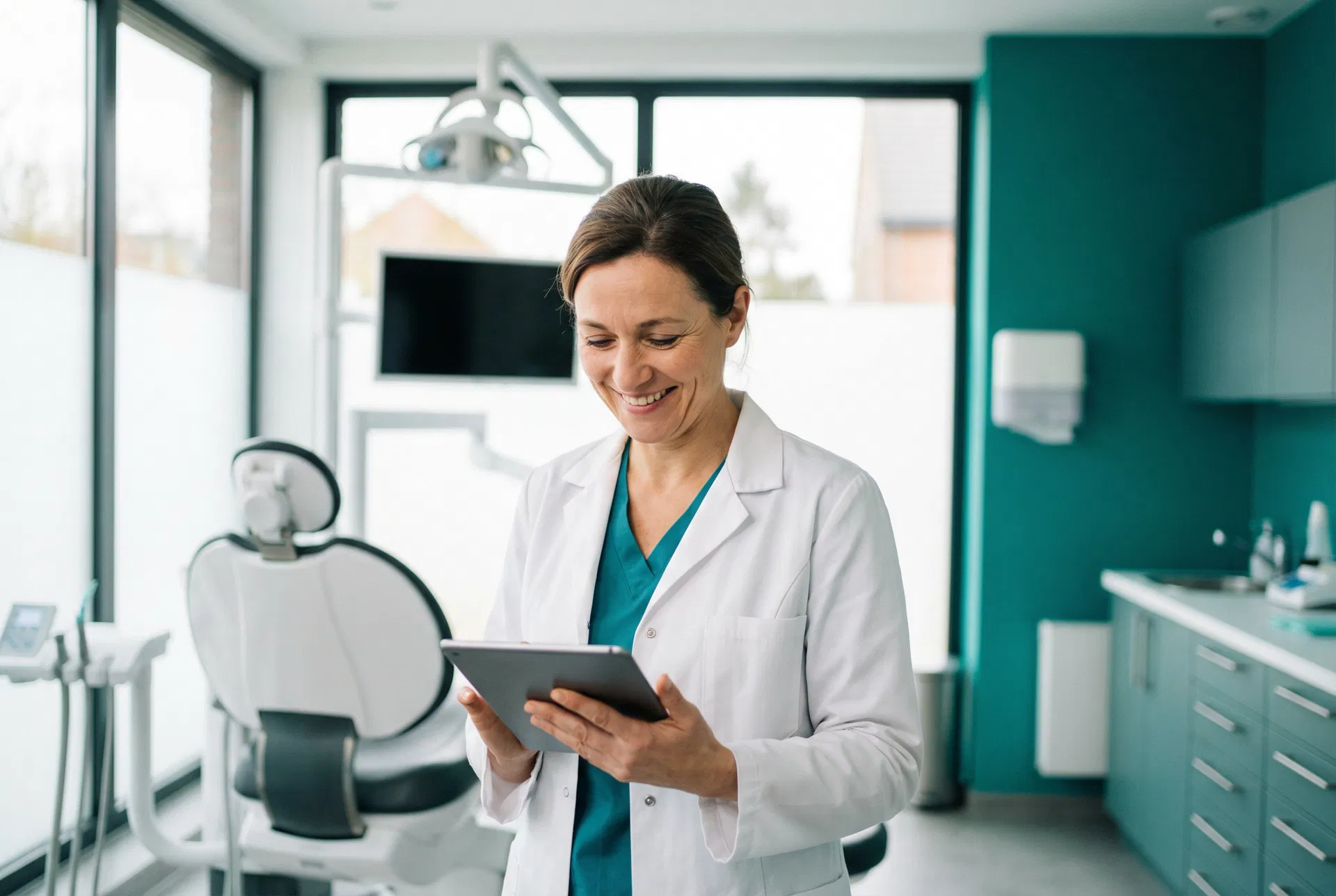 Dentiste utilisant SmilePilot