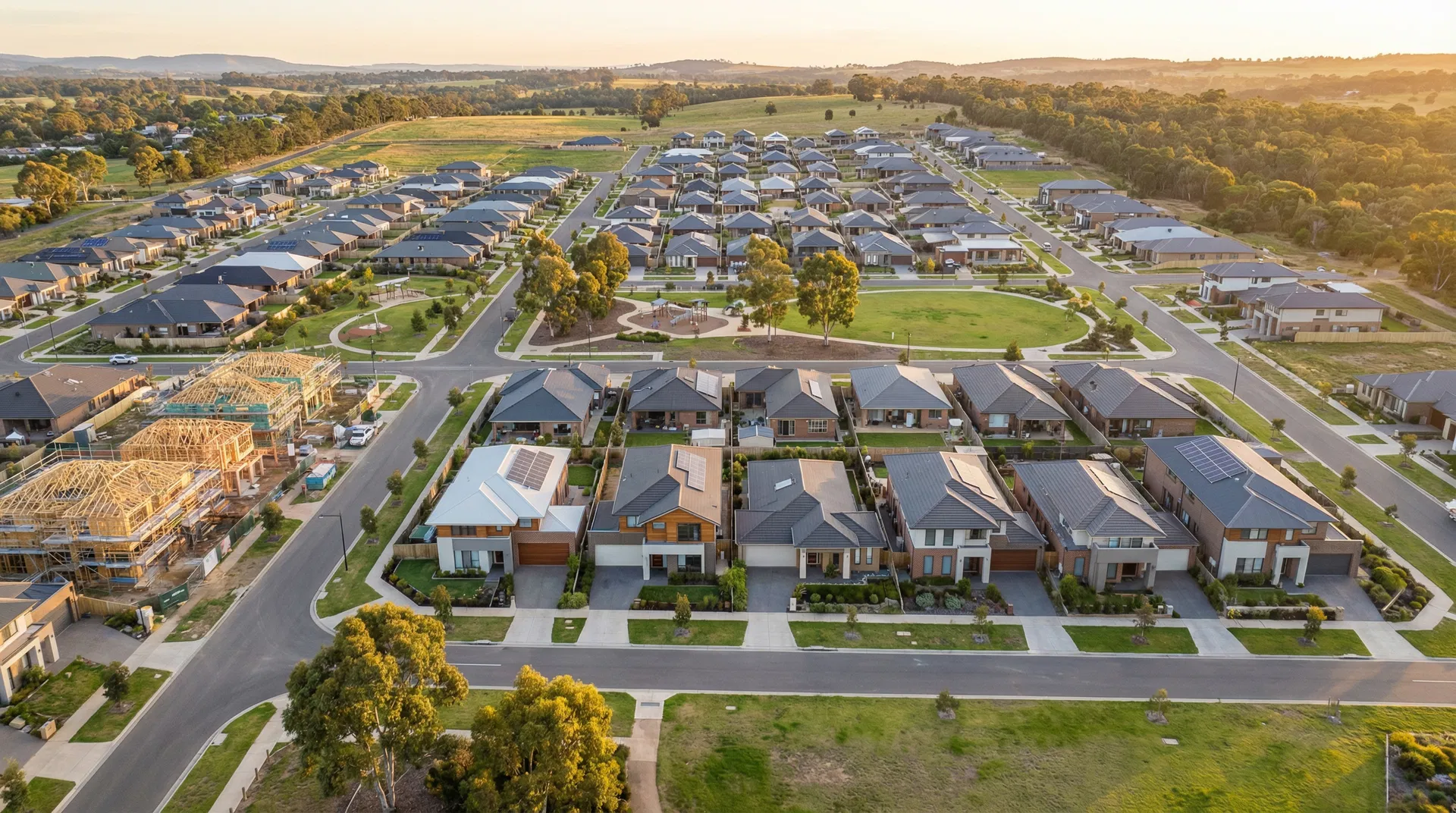 New housing estate in Victoria