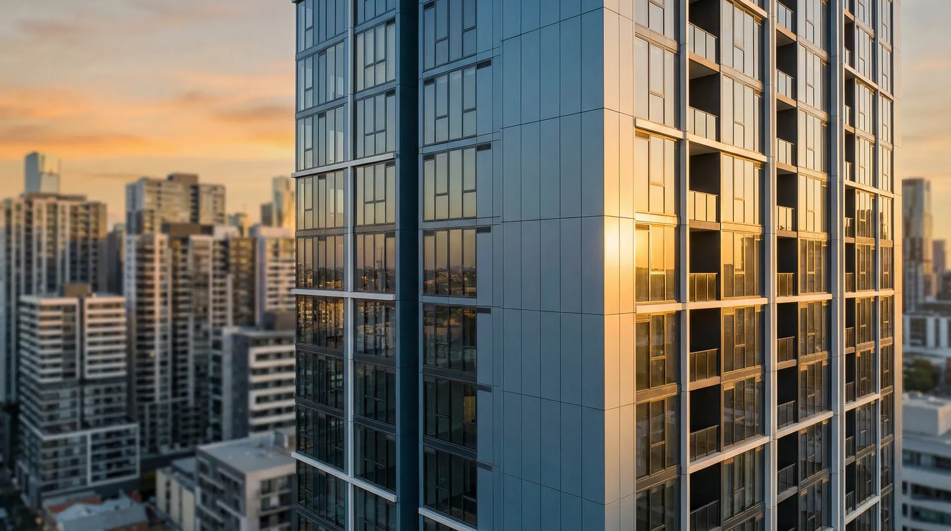 Melbourne apartment building facade