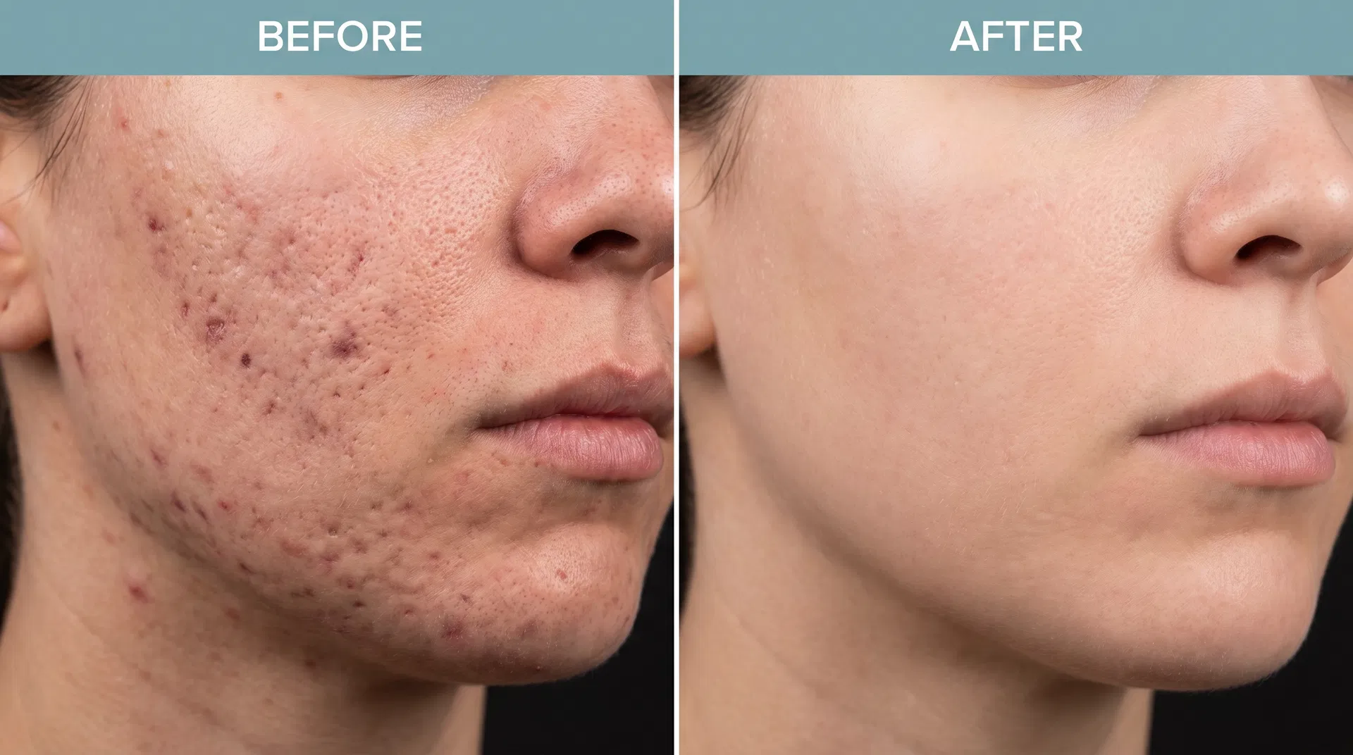 Acne scar treatment results - boxcar scars and pitted scars removal