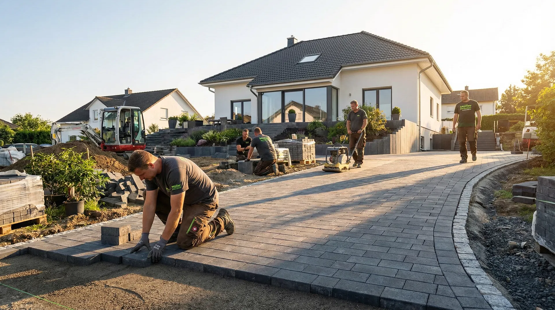 Pflasterarbeiten Berlin - aktuelle Kosten 2026 fuer Einfahrt, Terrasse und Wege