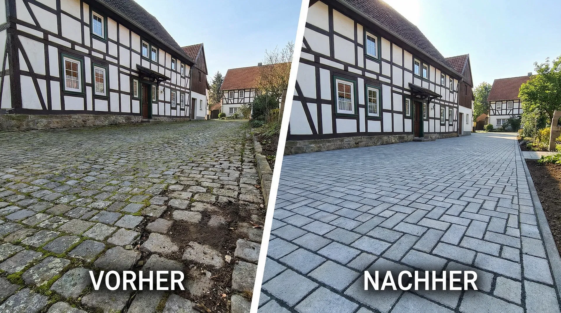 Pflaster sanieren in Berlin - wann lohnt sich Teilsanierung, wann Neubau?