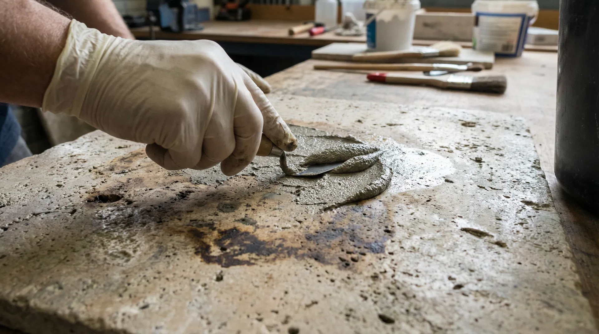 Flecken auf Naturstein entfernen: Anleitung für jeden Fleckentyp