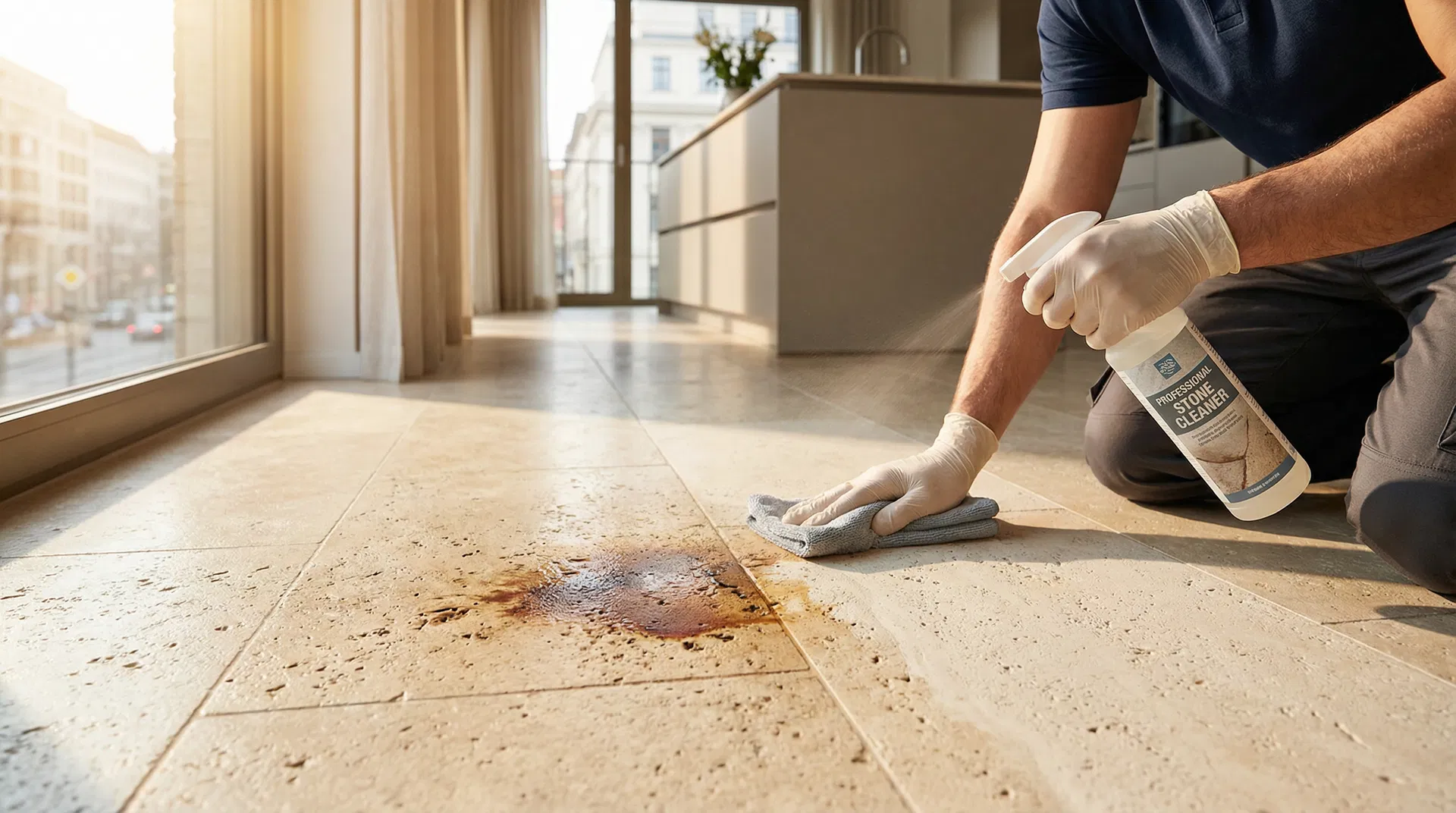 Alte Ölflecken auf Stein entfernen 2026 – Methoden, Kosten & Anleitung