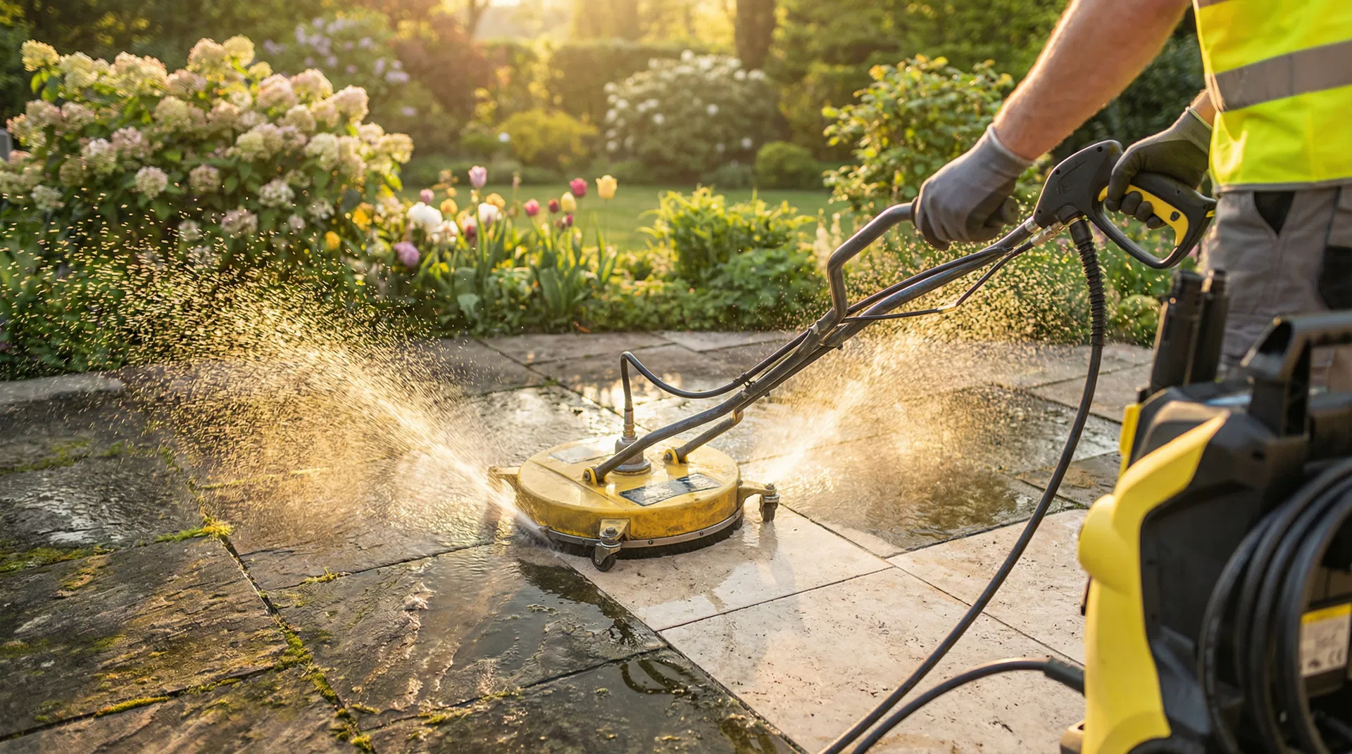 Terrasse reinigen: Frühjahrsputz für Naturstein im Außenbereich