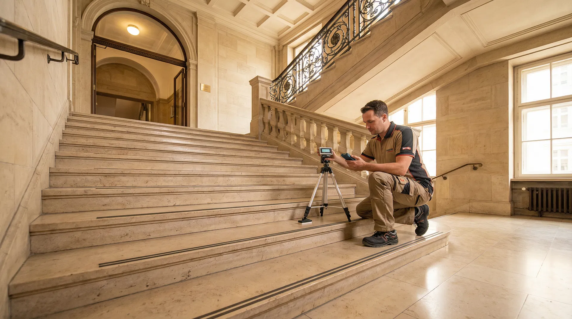 Rutschsicherheit auf Stufen herstellen 2026 – Methoden, Kosten & DIN-Normen