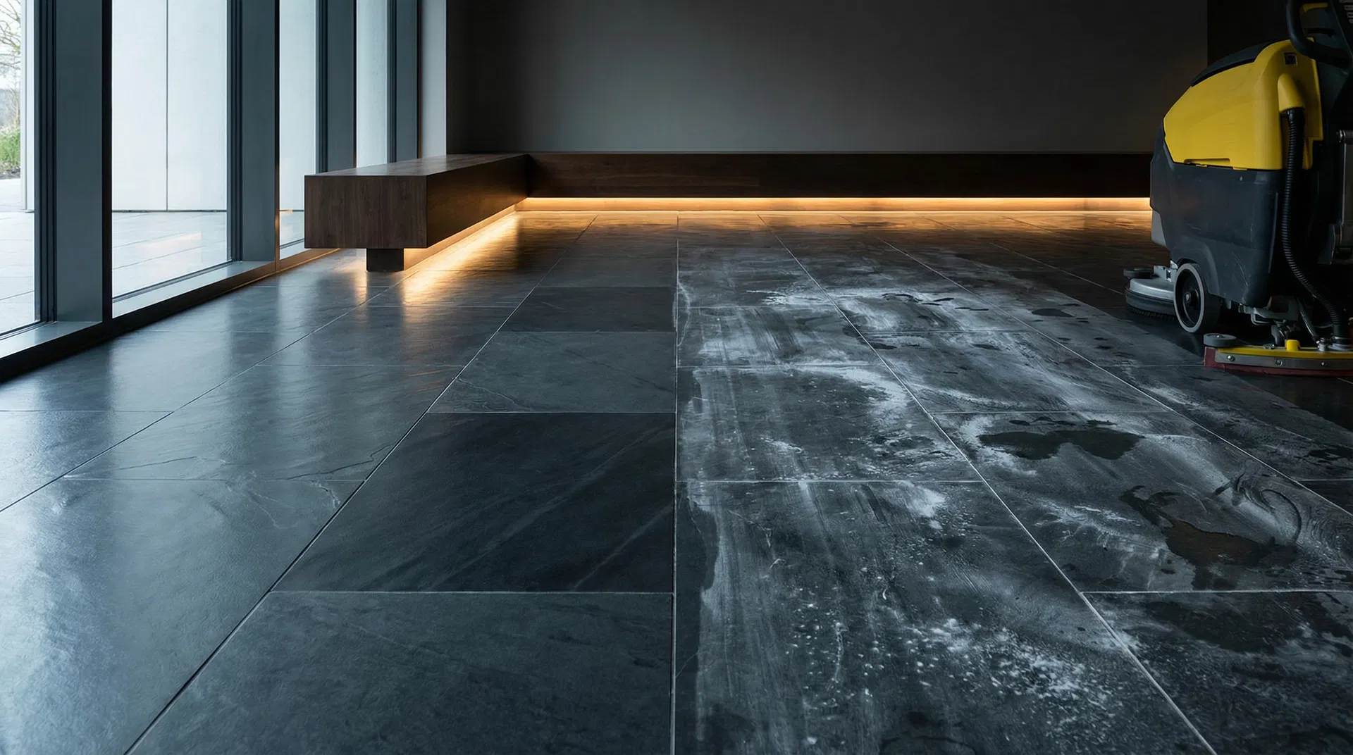 Schieferfliesen reinigen Berlin – Stein-Doktor