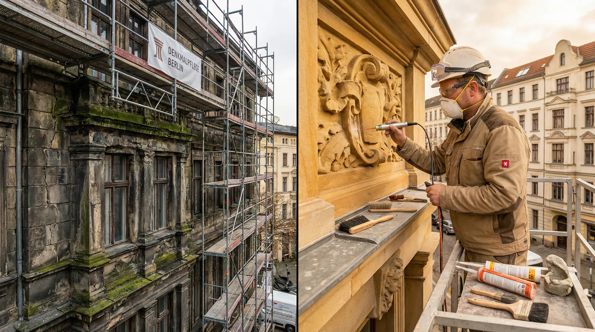 Steinsanierung und Denkmalpflege – Fassadensanierung in Berlin