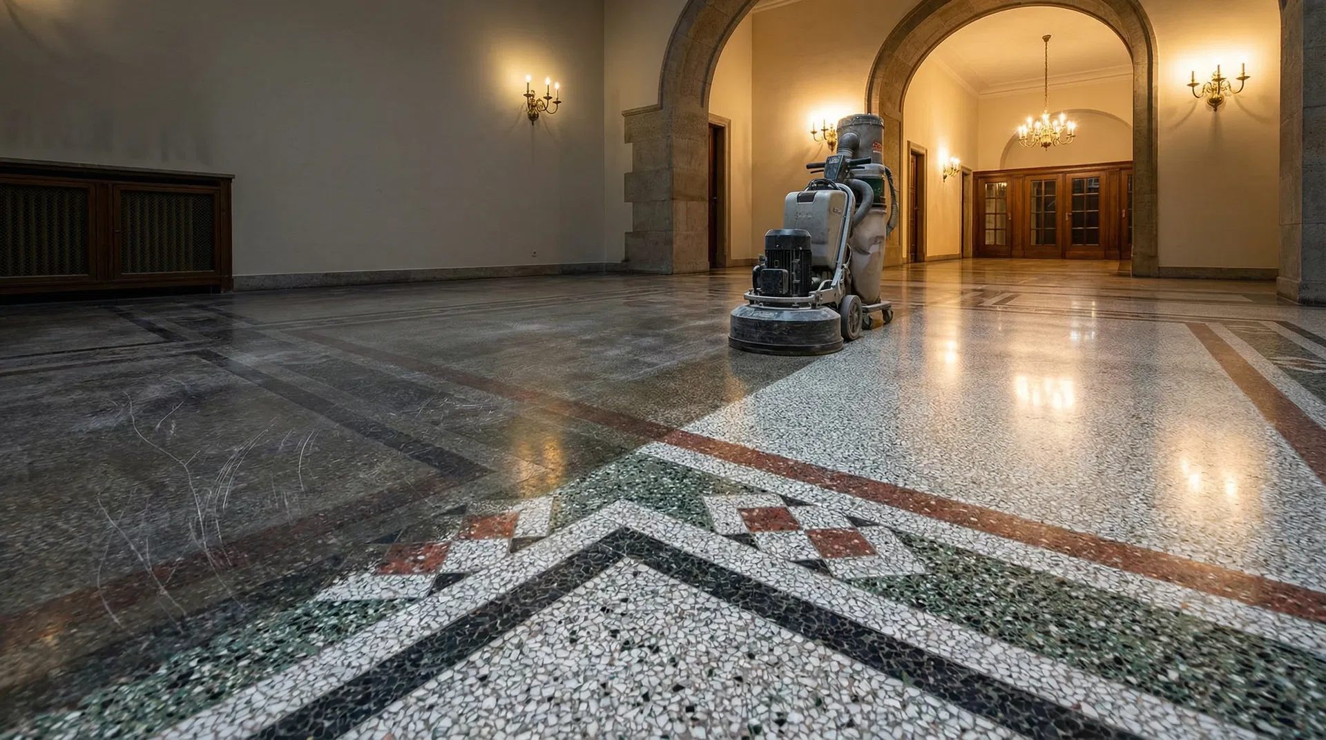 Terrazzoboden schleifen – Professionelle Terrazzo-Sanierung in Berlin