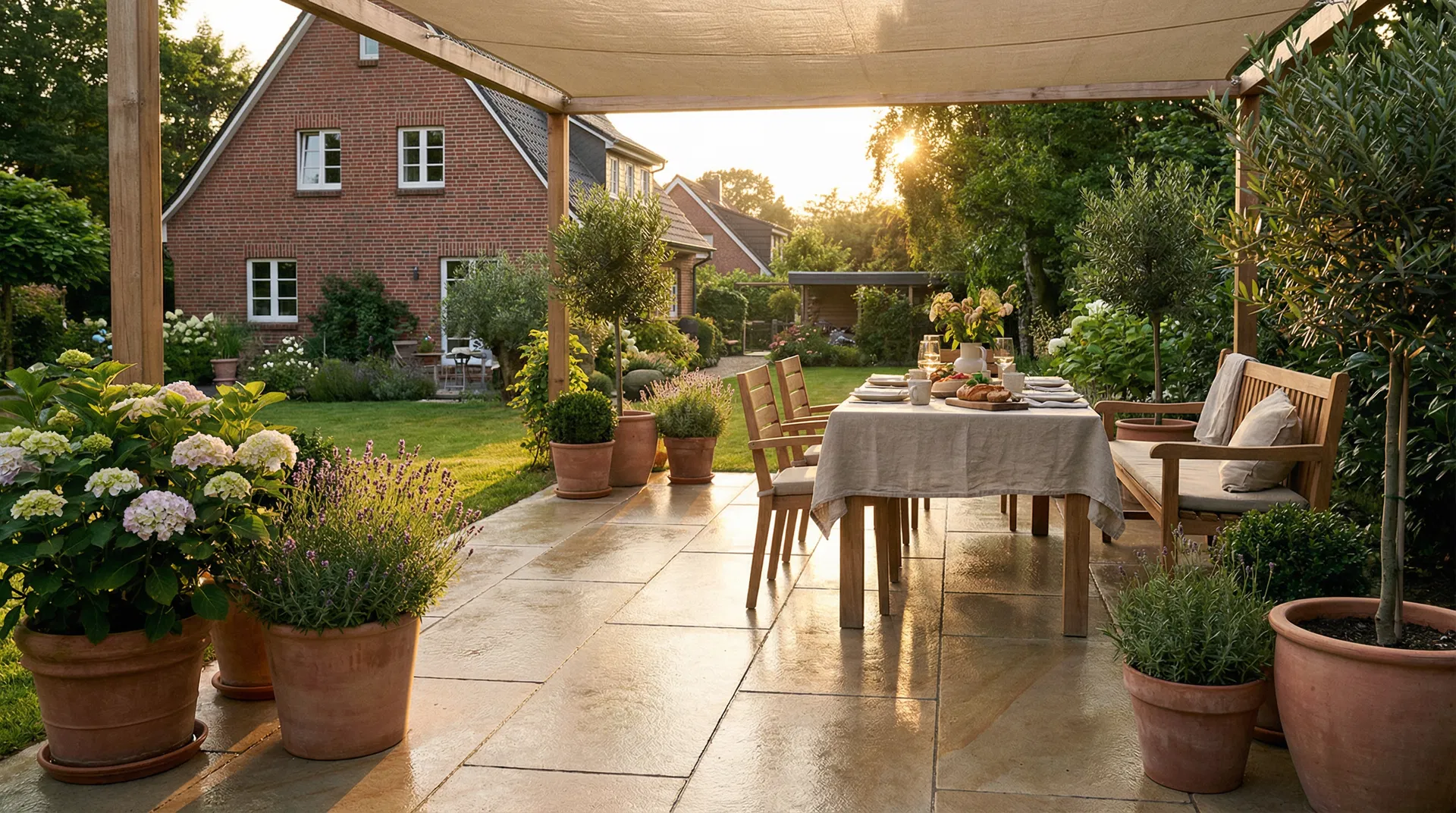 Terrassenplatten aus Naturstein reinigen und pflegen Hamburg – Profi-Tipps für strahlende Oberflächen