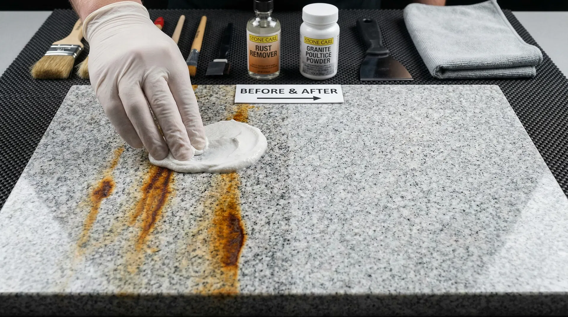 Rostflecken entfernen auf Granit und Marmor in Hamburg und Deutschlandweit