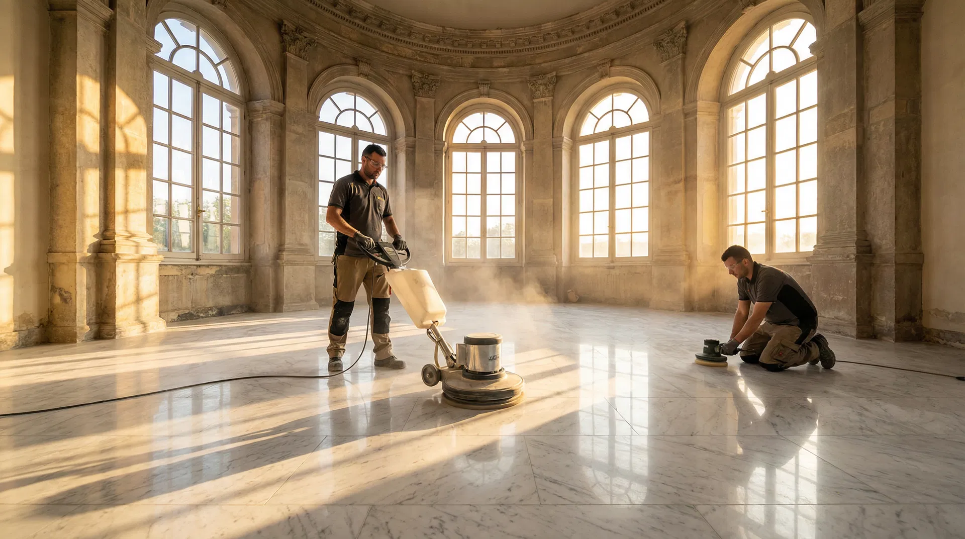 Marmor reinigen – Professionelle Natursteinsanierung in Potsdam
