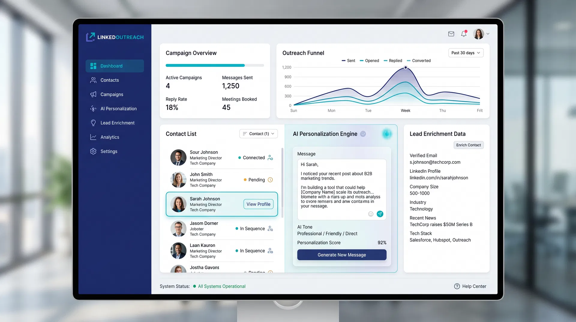 OutreachCoPilot Dashboard