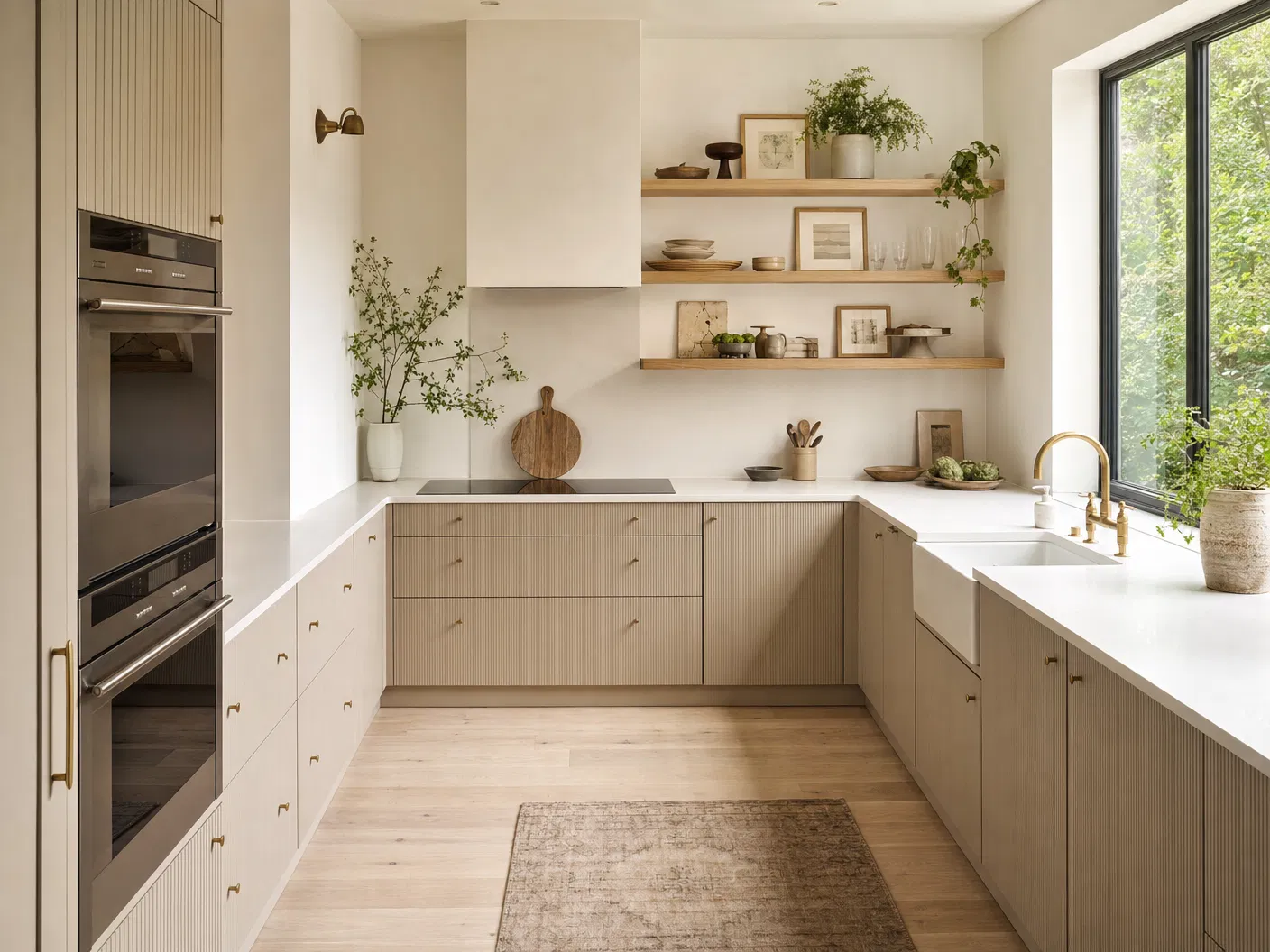 U-shaped kitchen