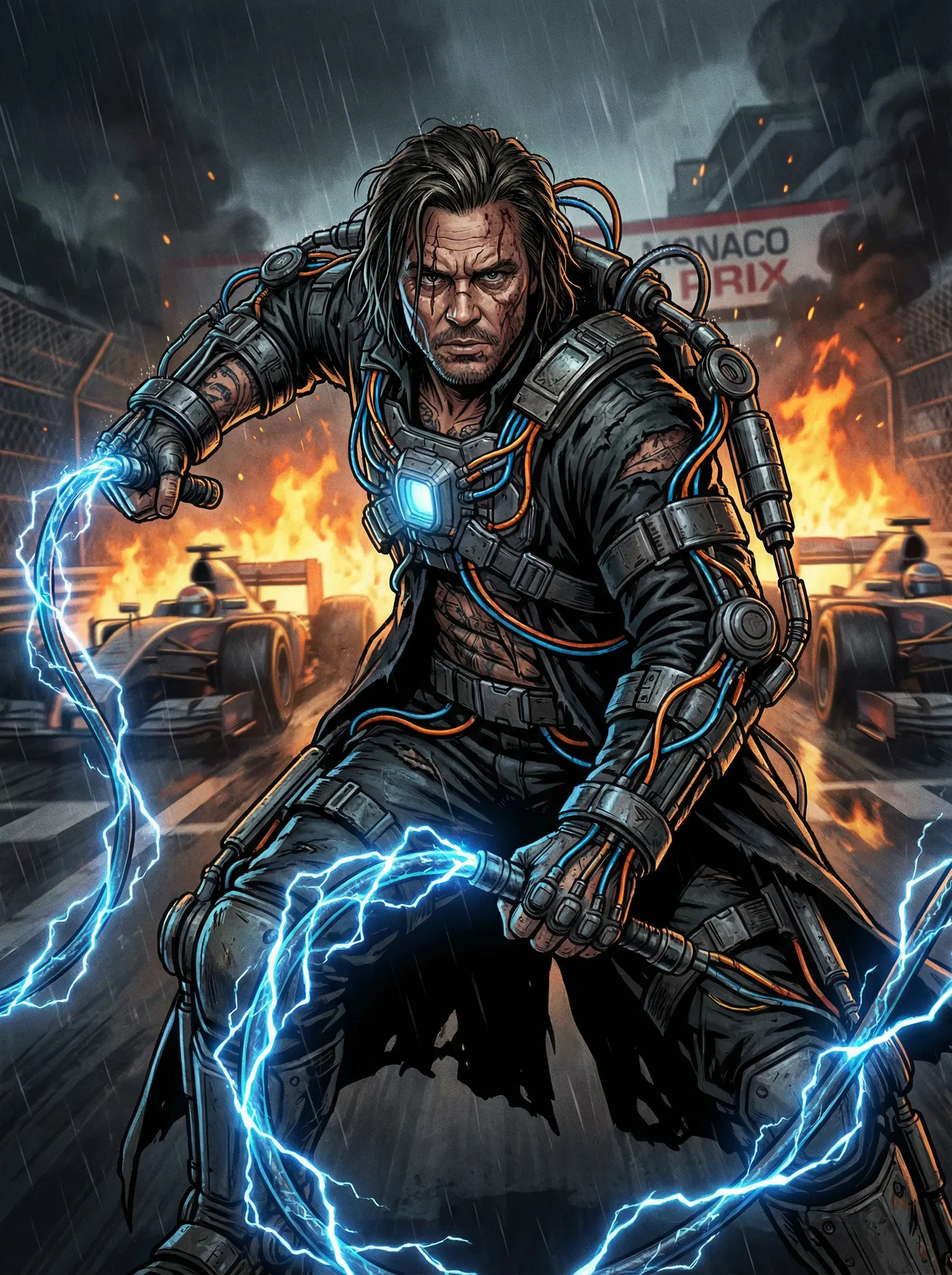 Whiplash Ivan Vanko Iron Man 2 Phase One #8 - 2025 Topps Marvel Studios Sapphire