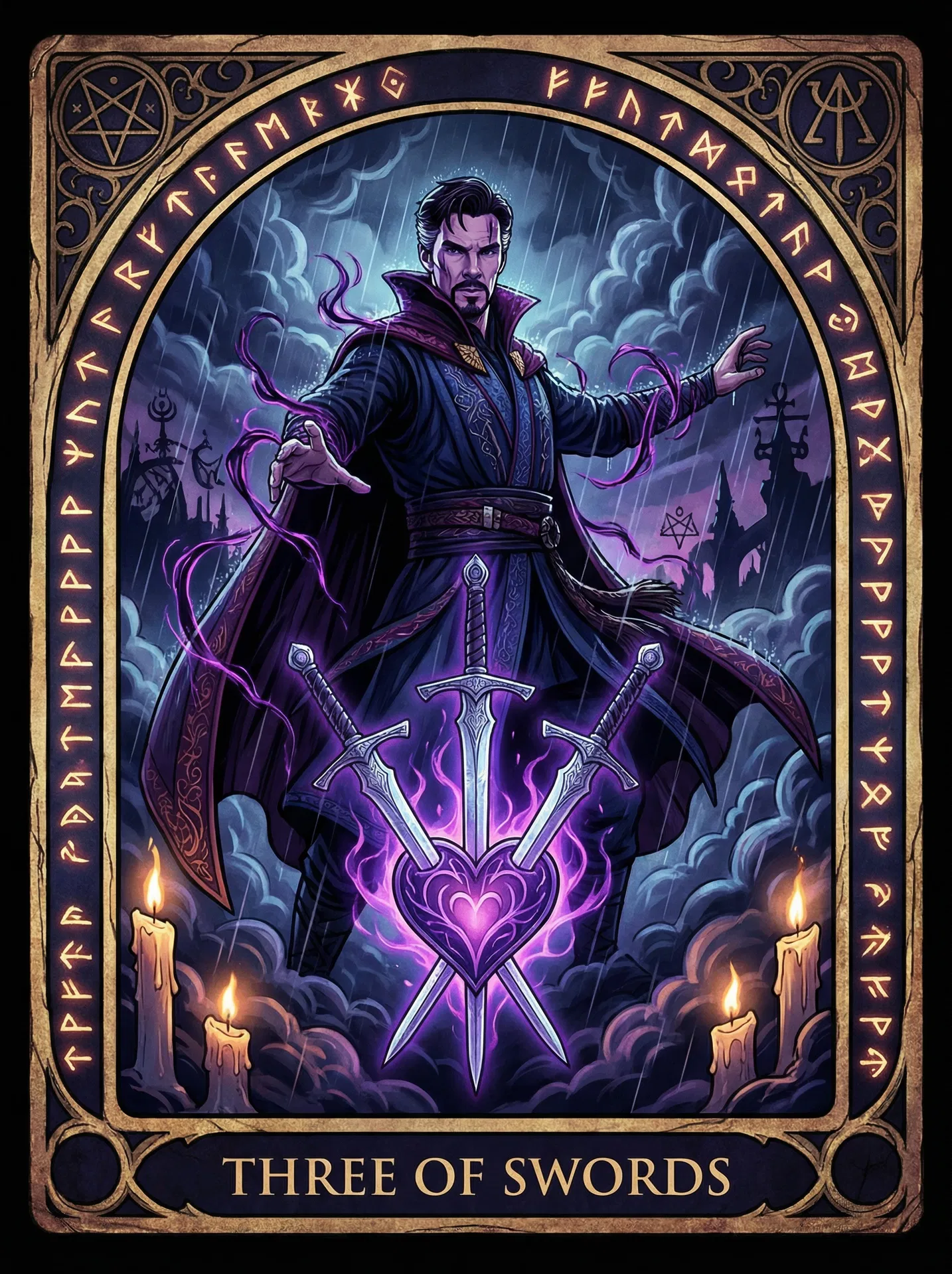 Three of Swords #AA-6 - 2025 Topps Marvel Studios