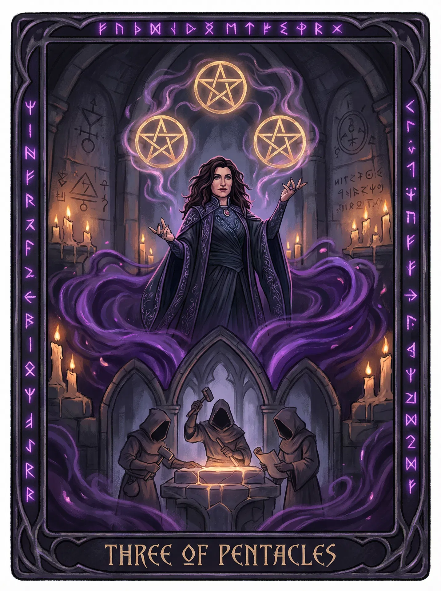 Three of Pentacles #AA-7 - 2025 Topps Marvel Studios