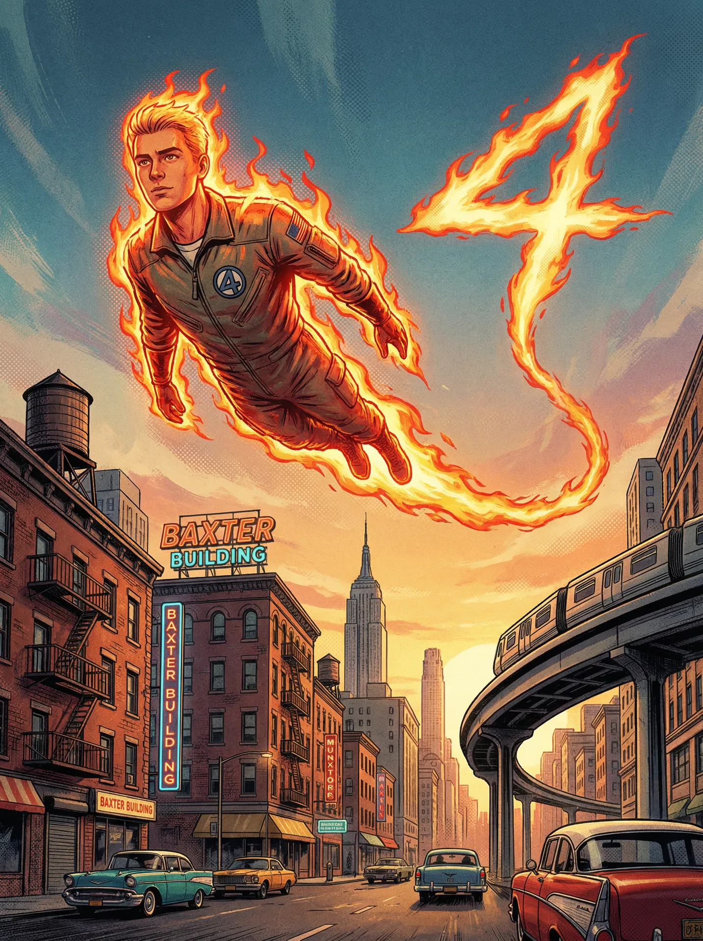 Human Torch/Johnny Storm #FF-3 - 2025 Topps Marvel Studios