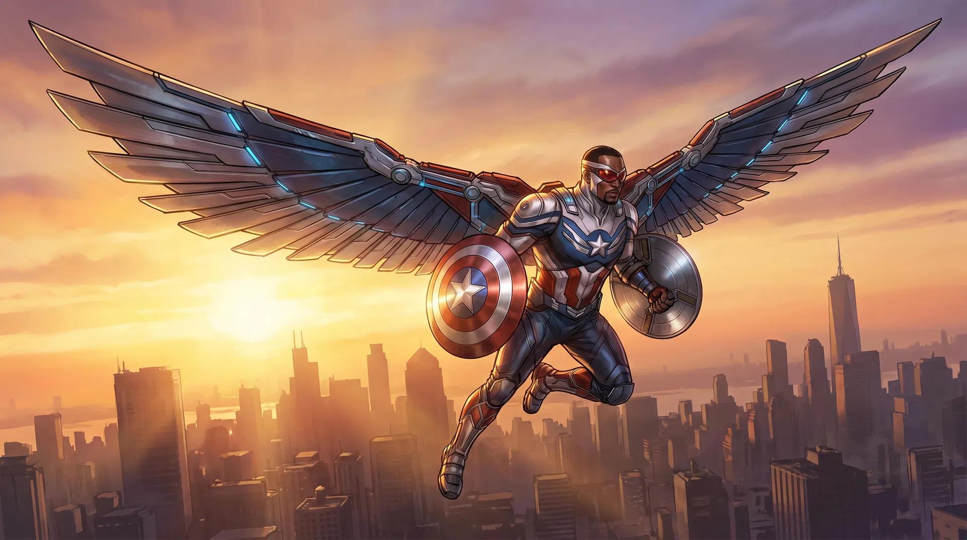 Captain America (Sam Wilson) in Avengers: Doomsday — The New Shield-Bearer and Cards to Collect