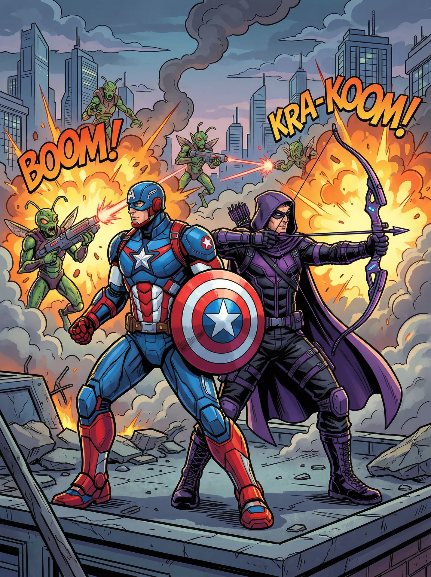 Captain America & Hawkeye
