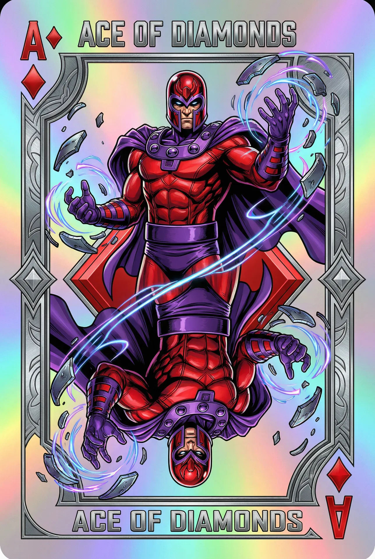 Magneto Diamonds Ace #D-A - 2025 Topps Marvel Mint