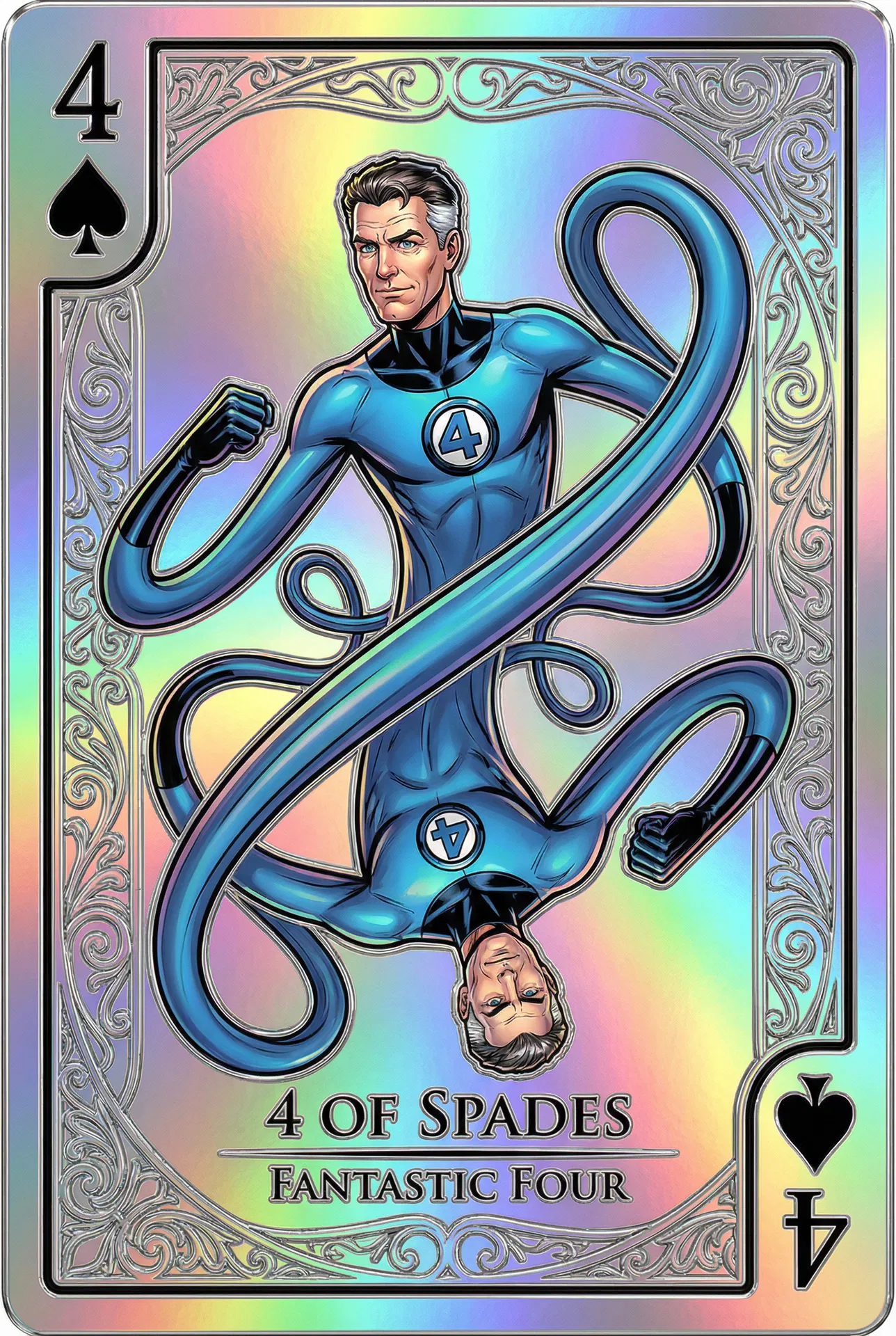 Mister Fantastic Spades 4 #S-4 - 2025 Topps Marvel Mint