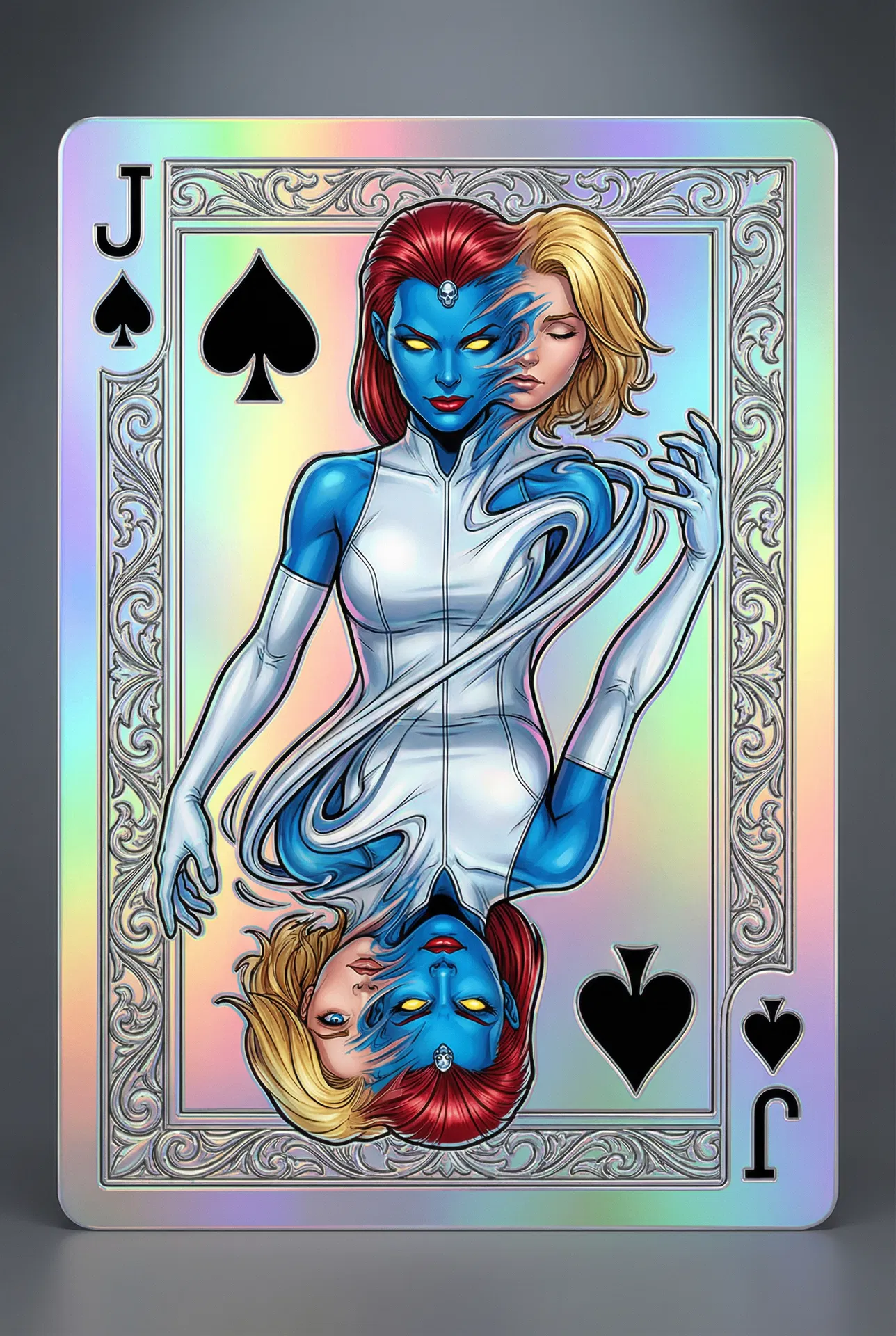 Mystique Spades Jack #S-J - 2025 Topps Marvel Mint