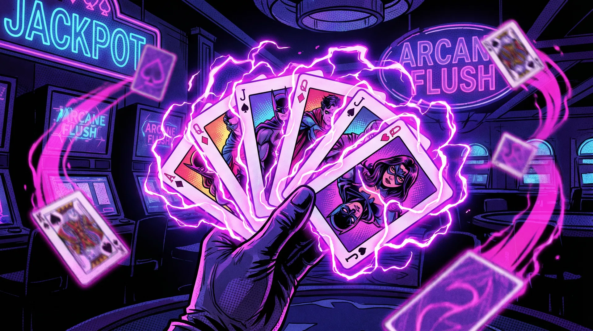 Gambit's Deck — 52 double-sided chrome playing cards charged with kinetic energy