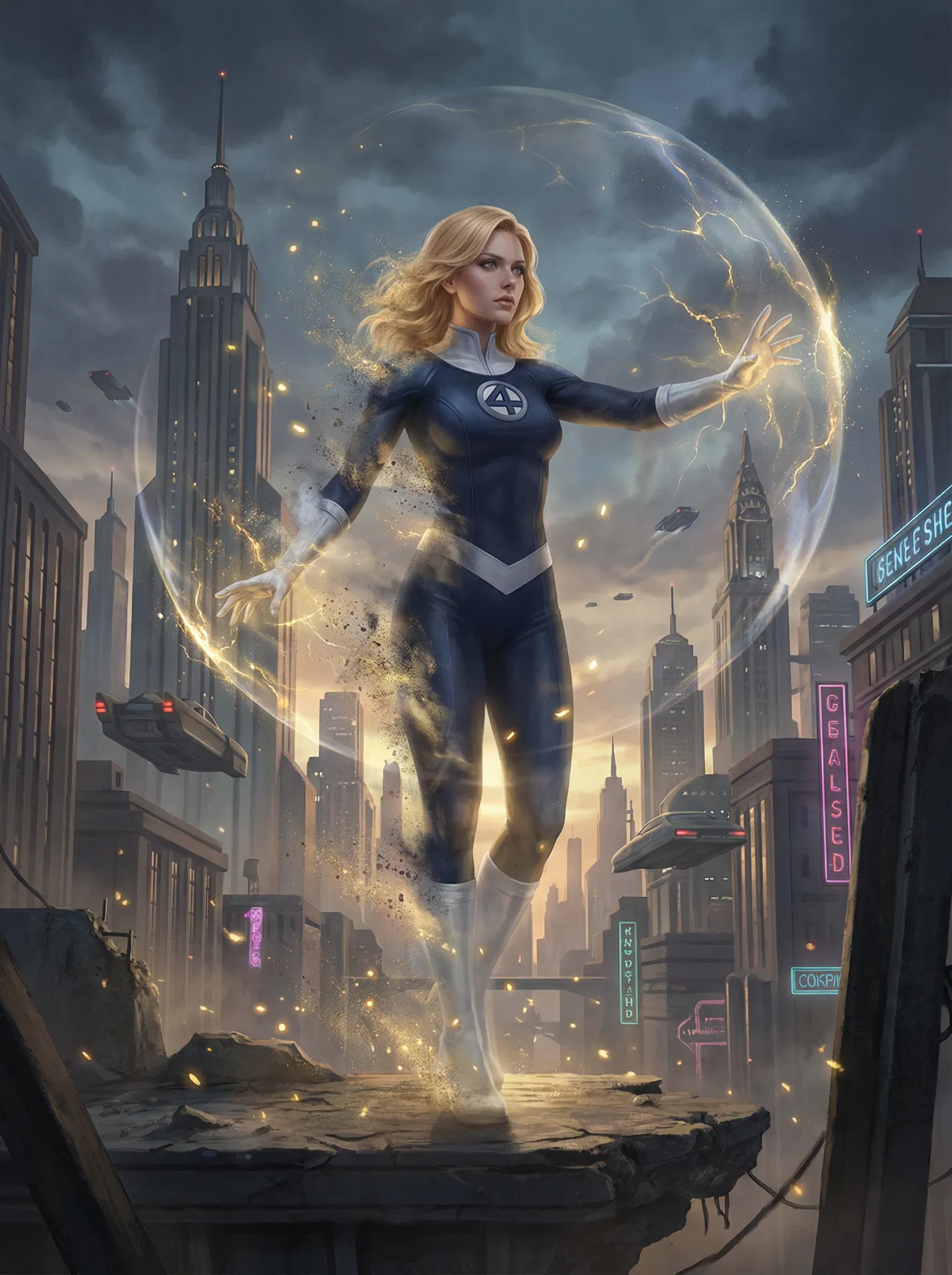 Invisible Woman Sue Storm Fantastic Four: First Steps Phase Six DEBUT #S-195 - 2025 Topps Marvel Studios