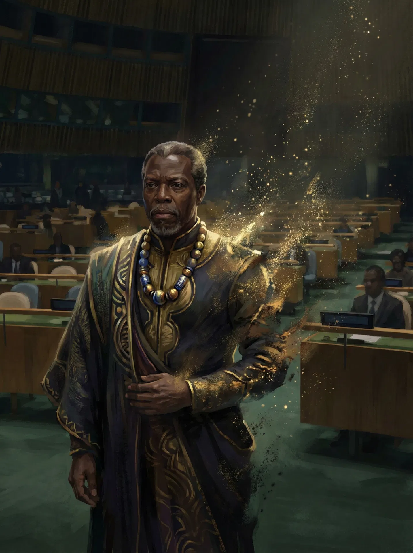 King T'Chaka Captain America: Civil War Phase Three #S-63 - 2025 Topps Marvel Studios