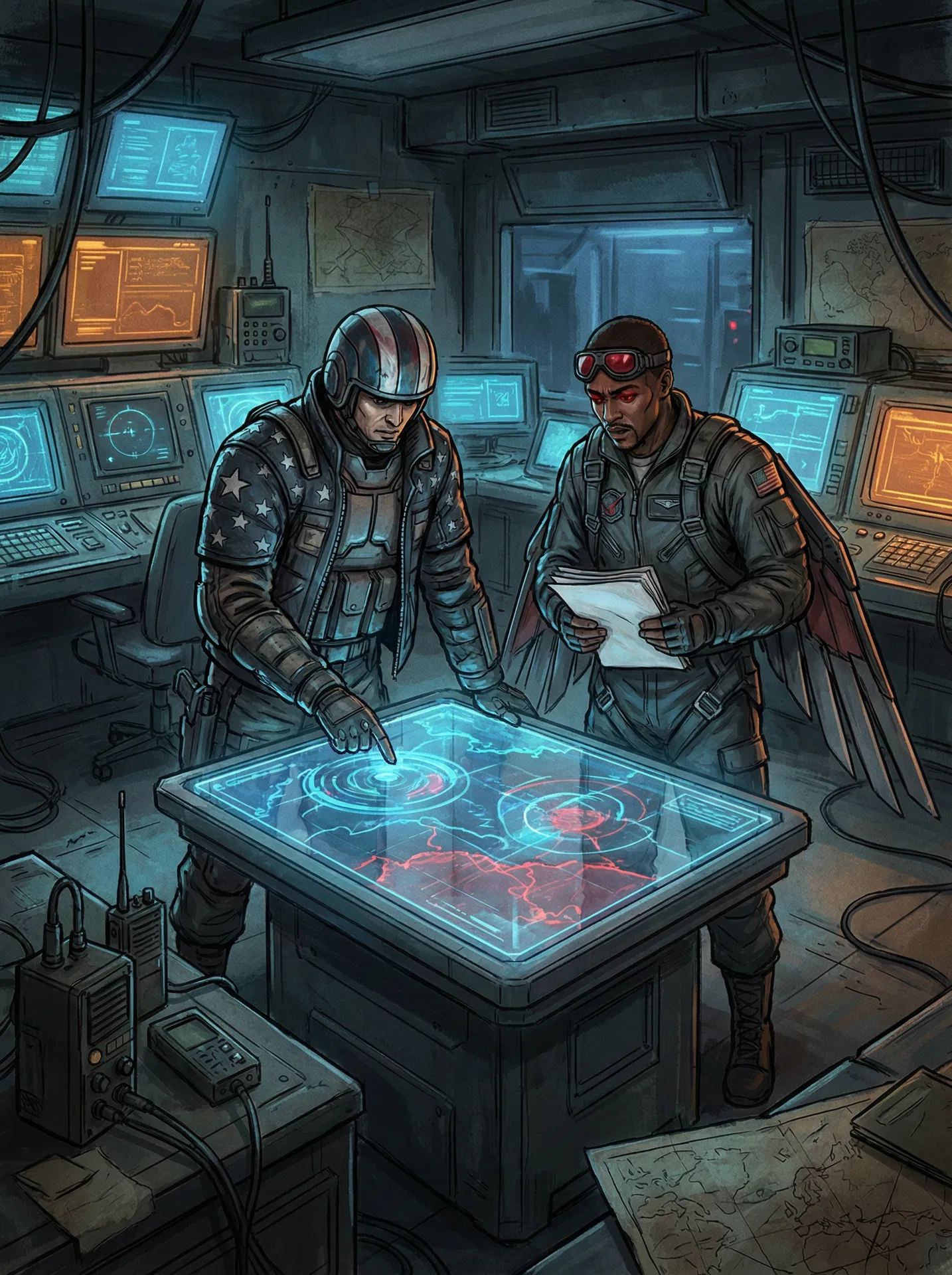 Cap and Falcon Share Intel