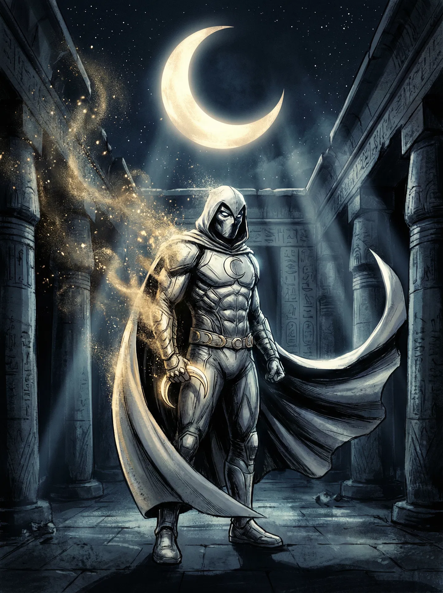 Moon Knight Marc Spector Moon Knight Phase Four #S-129 - 2025 Topps Marvel Studios