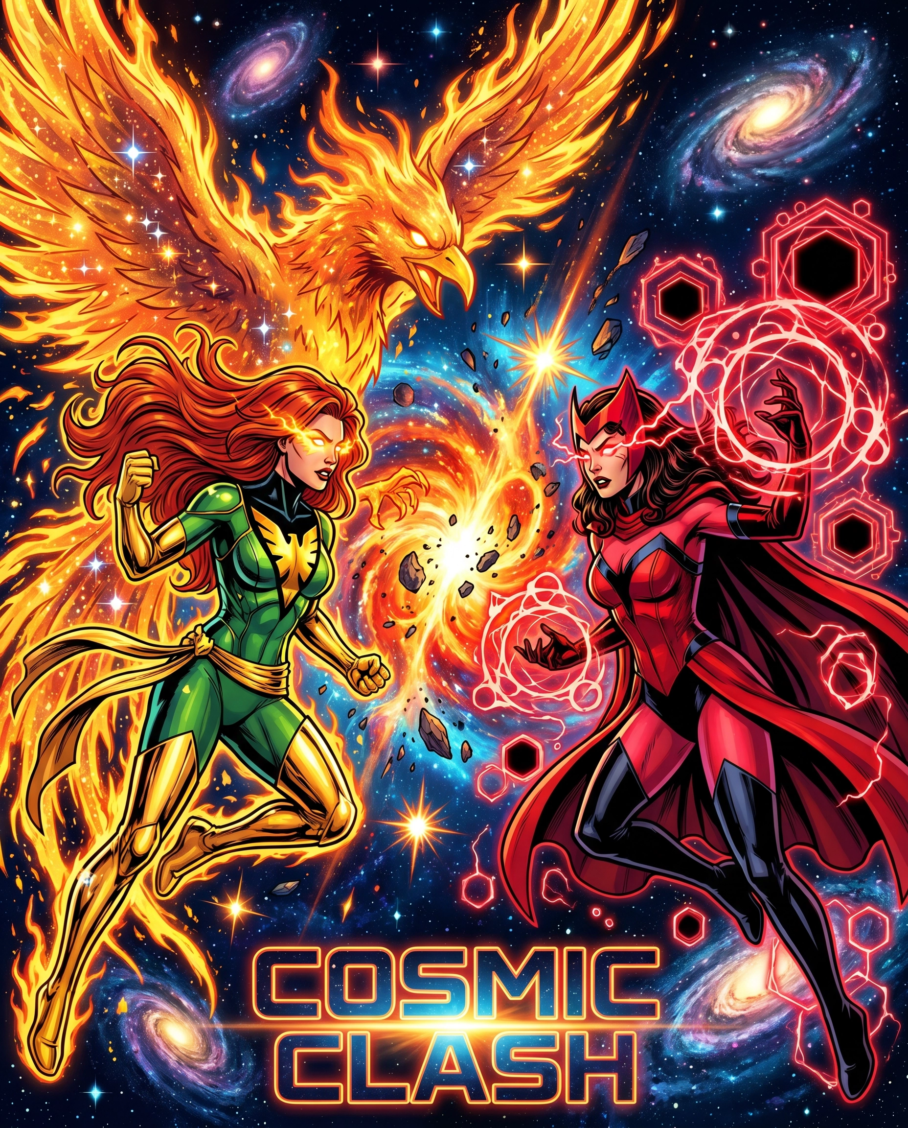 Who Would Win? Phoenix vs Scarlet Witch - Cosmic Fire Meets Chaos Magic