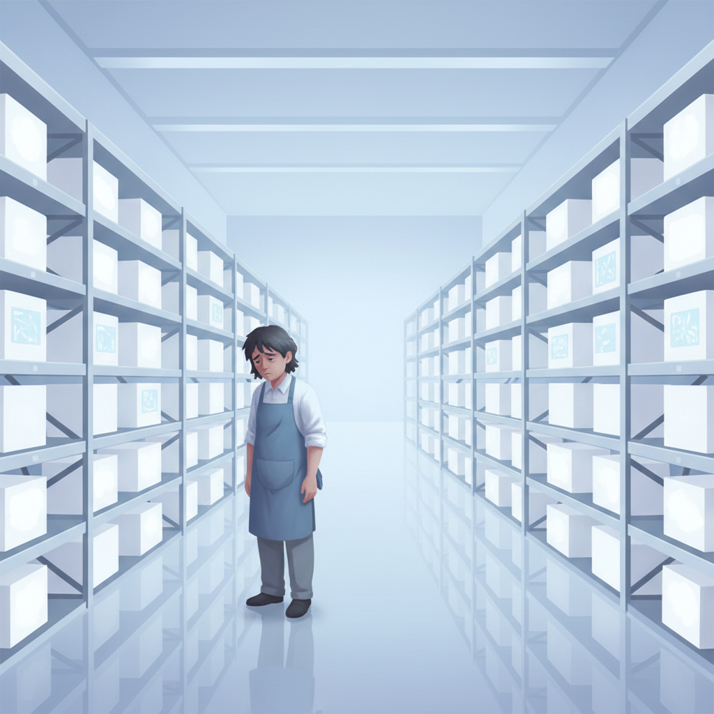 Shelves of Unlabeled Vapor