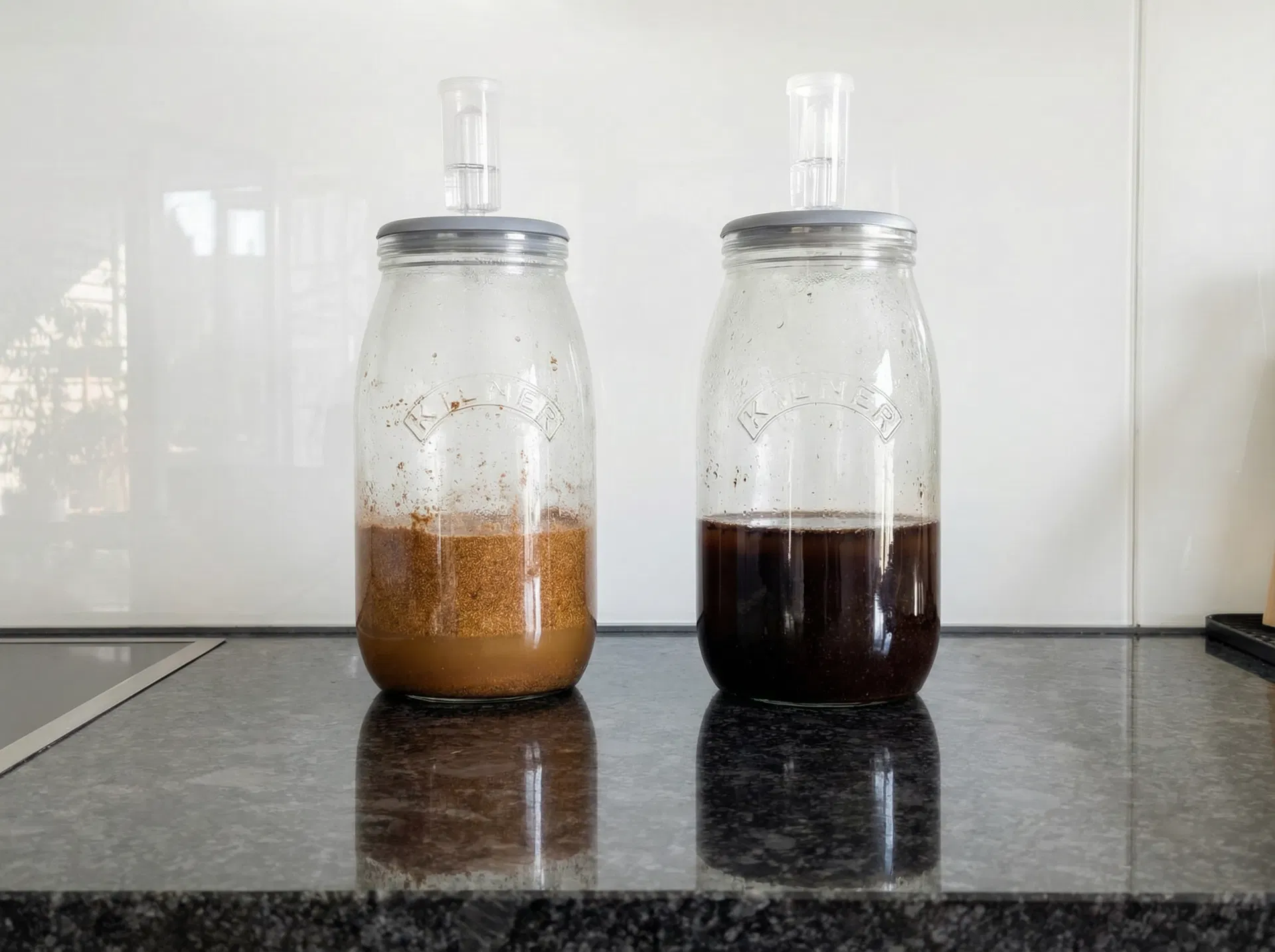 BEF Fermentationsgläser — Phase 1 vs. Phase 2