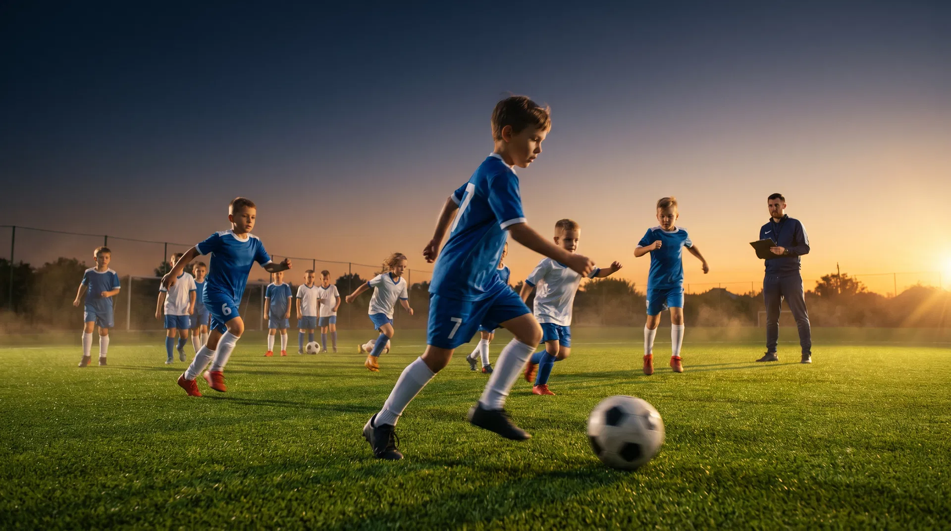 Kinder beim Sport4Future Training