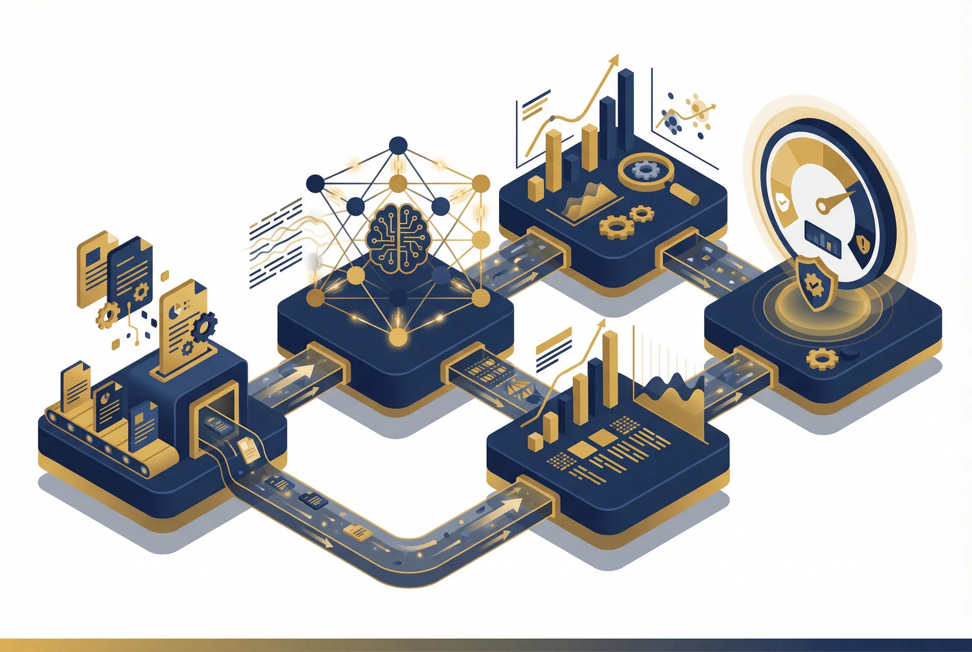 FMEAi AI Engine Pipeline — Data Collection, NLP Processing, Predictive Analytics, Dynamic Risk Scoring