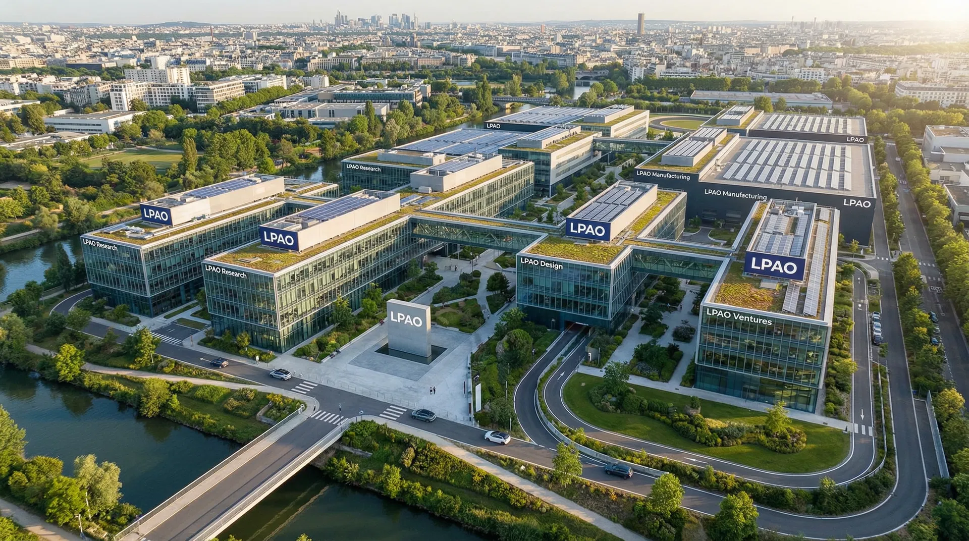 Campus du groupe LPAO vue aérienne