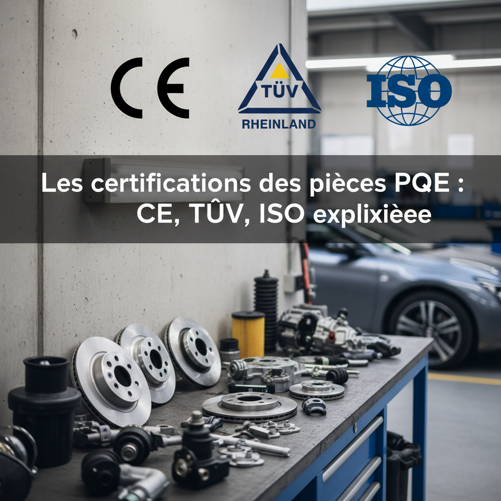 Les certifications des pièces PQE : CE, TÜV, ISO expliquées par LPAO
