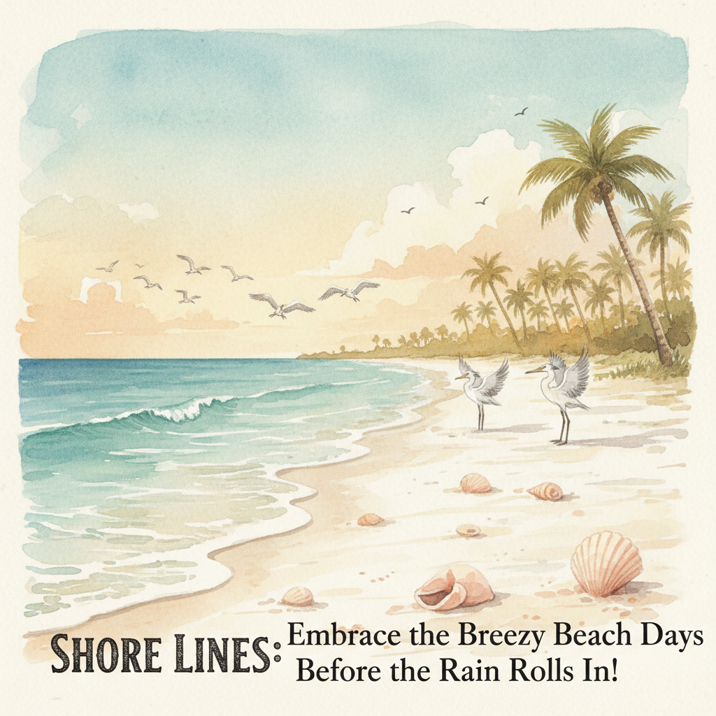 Shore Lines: Embrace the Breezy Beach Days Before the Rain Rolls In!