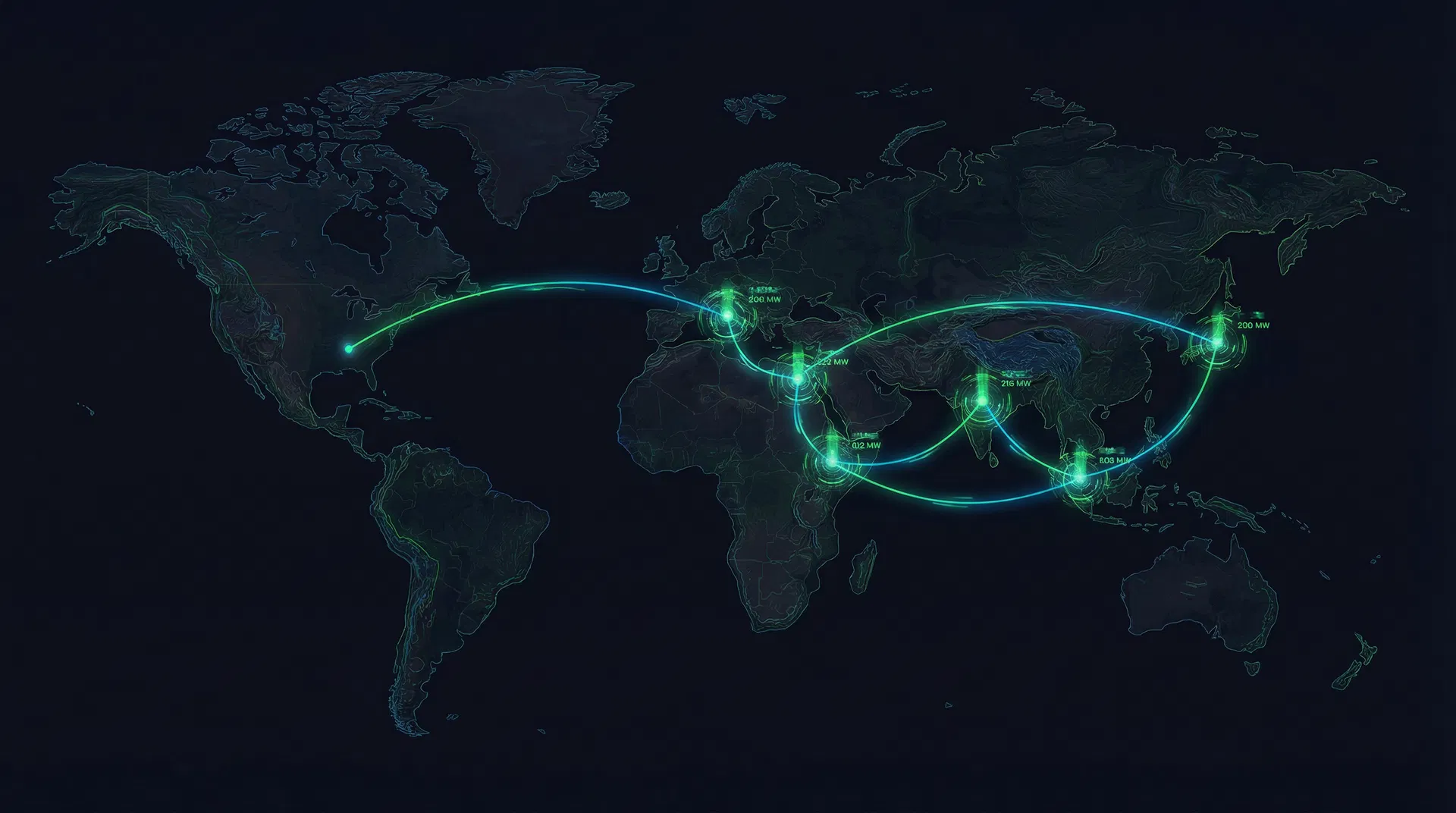 Global AI Factory locations world map